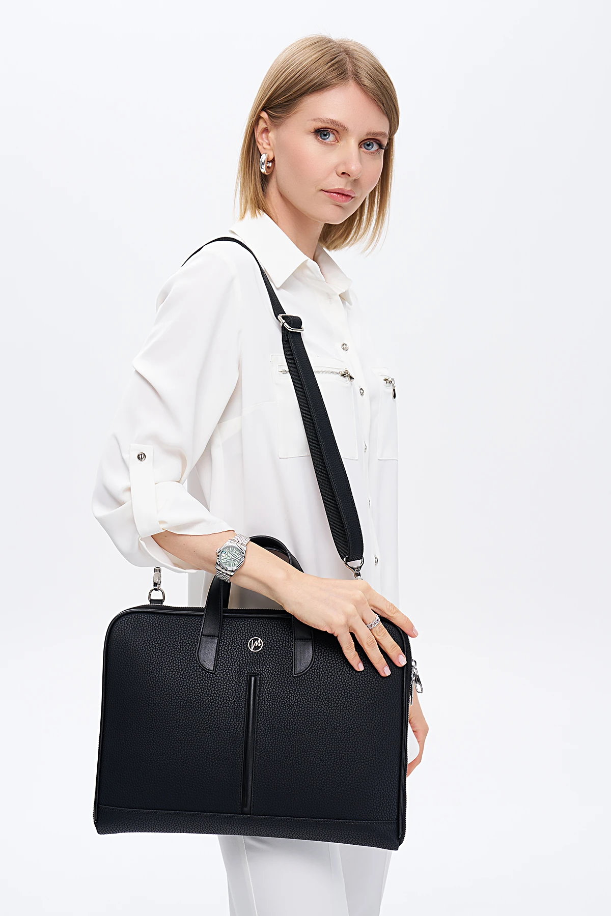 Macbook Air Pro 13 & 14 Inç Laptop Evrak Çantası - Siyah