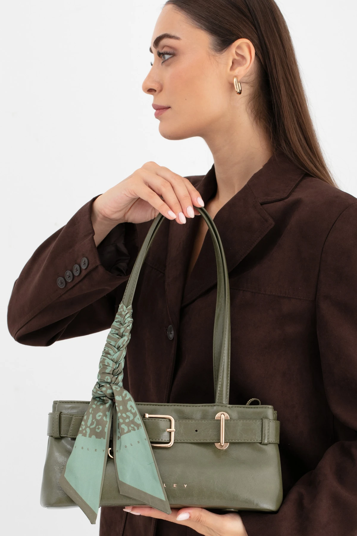 Sisley Kadın Omuz Çantası SLY_290 - Haki