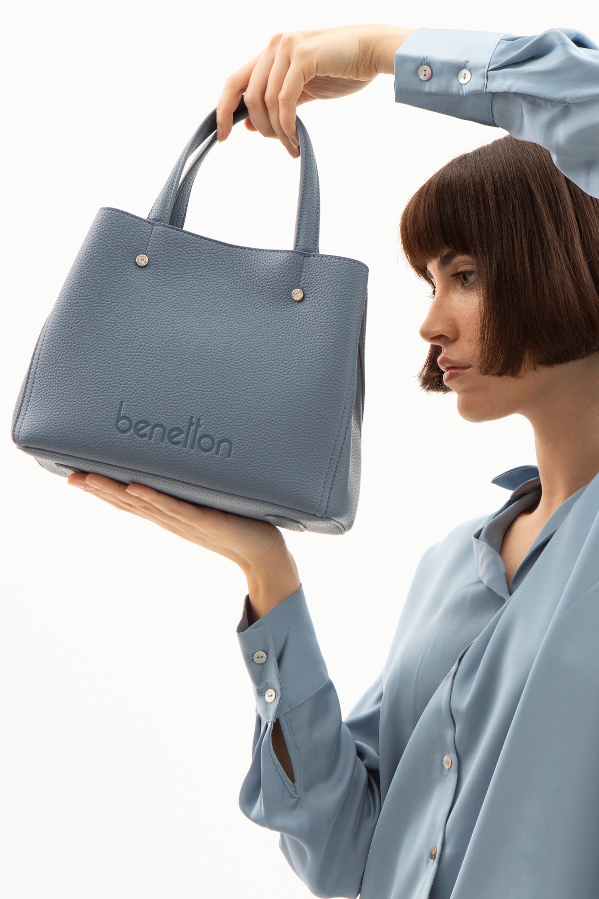 Benetton Kadın El Çantası BNT_1507 - Mavi