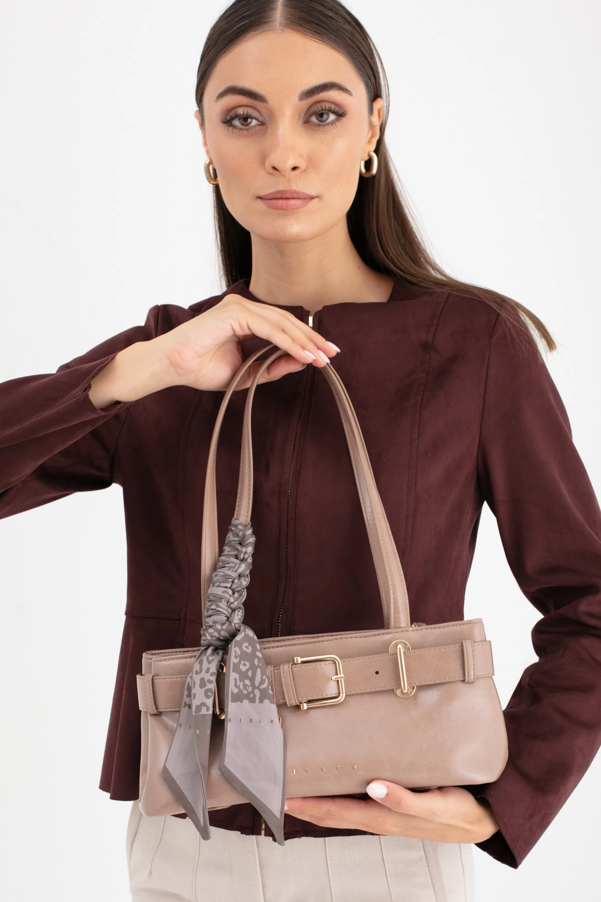 Sisley Kadın Omuz Çantası SLY_290 - Taş