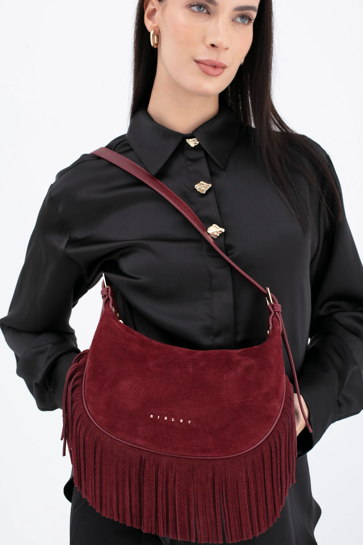 Sisley Kadın Çapraz Çanta SLY_302 - Bordo