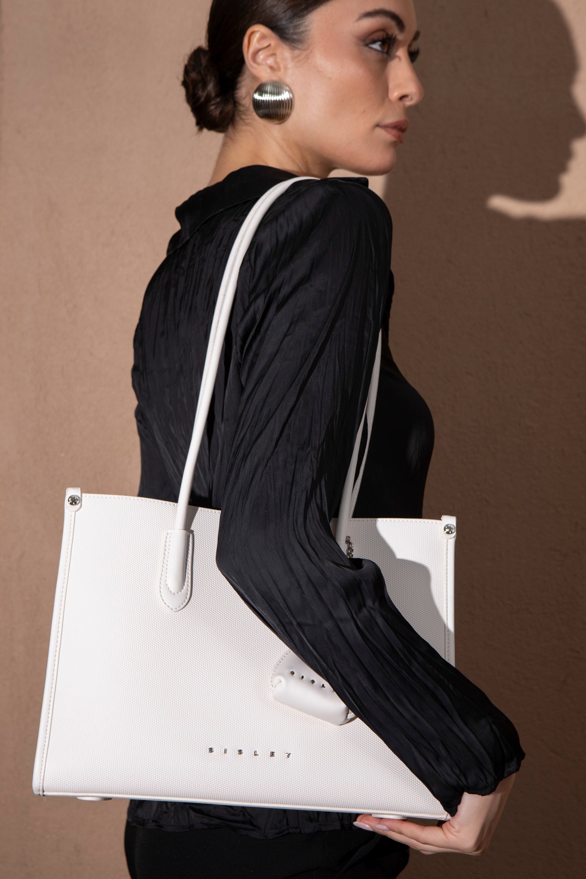 Sisley Kadın Omuz Çantası SLY_210 - Beyaz