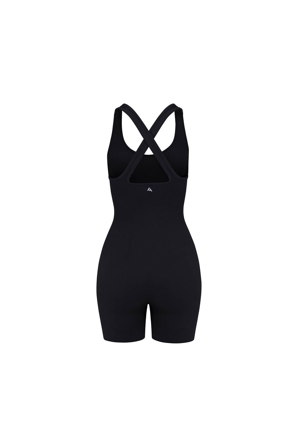 Push Up Seamless/Dikişsiz Şort Tulum - Siyah