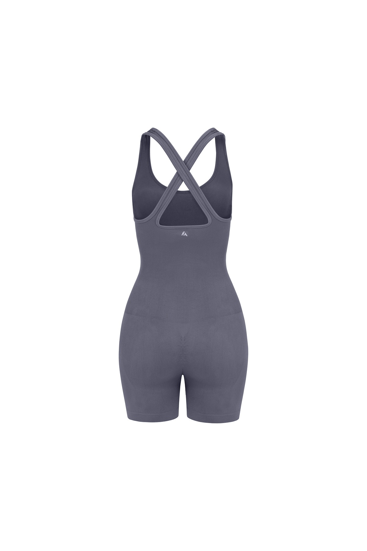 Push Up Seamless/Dikişsiz Şort Tulum - Füme