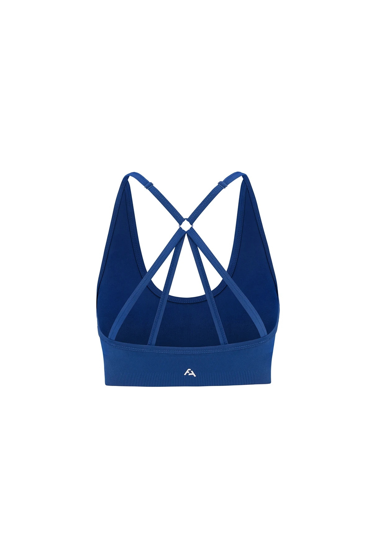 Çapraz Sırt Detaylı Ayar Askılı Destekli Seamless/Dikişsiz Spor Büstiyer - İndigo