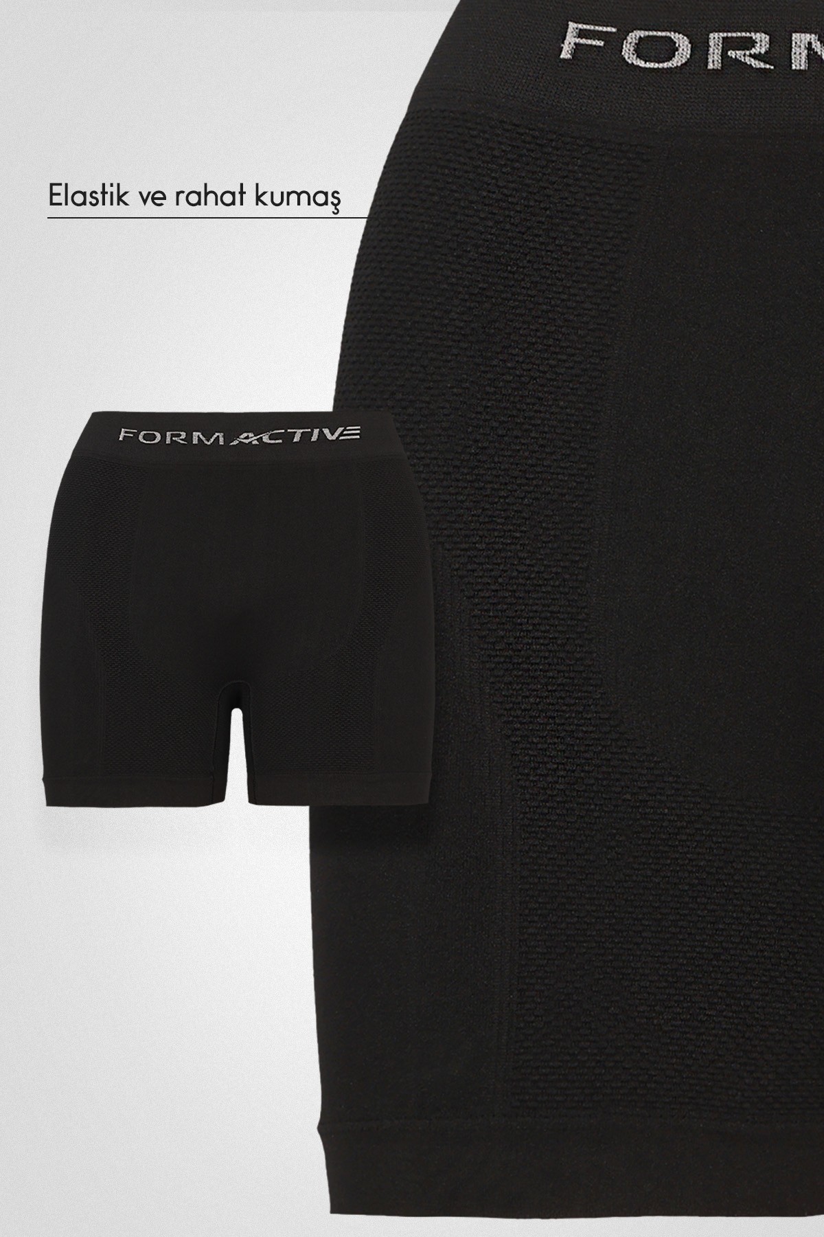 Dikişsiz/Seamless Nefes Alabilen Erkek Boxer 4400 - Siyah