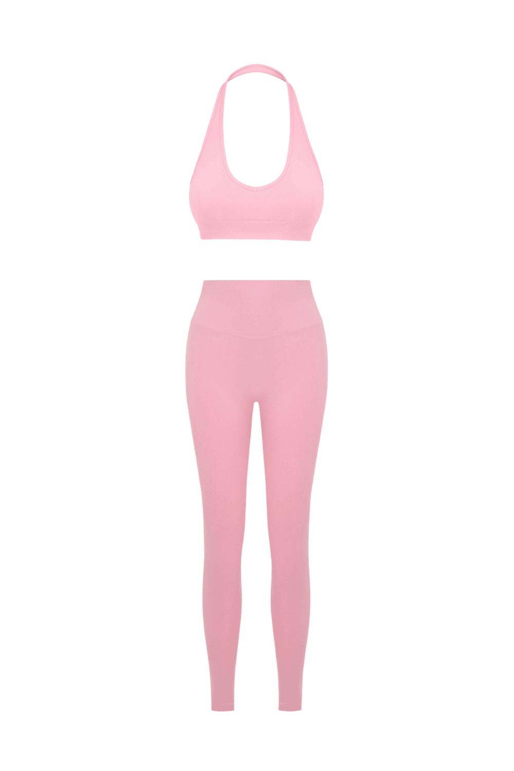 Büstiyer Ve Push Up Tayt Takım - Pembe