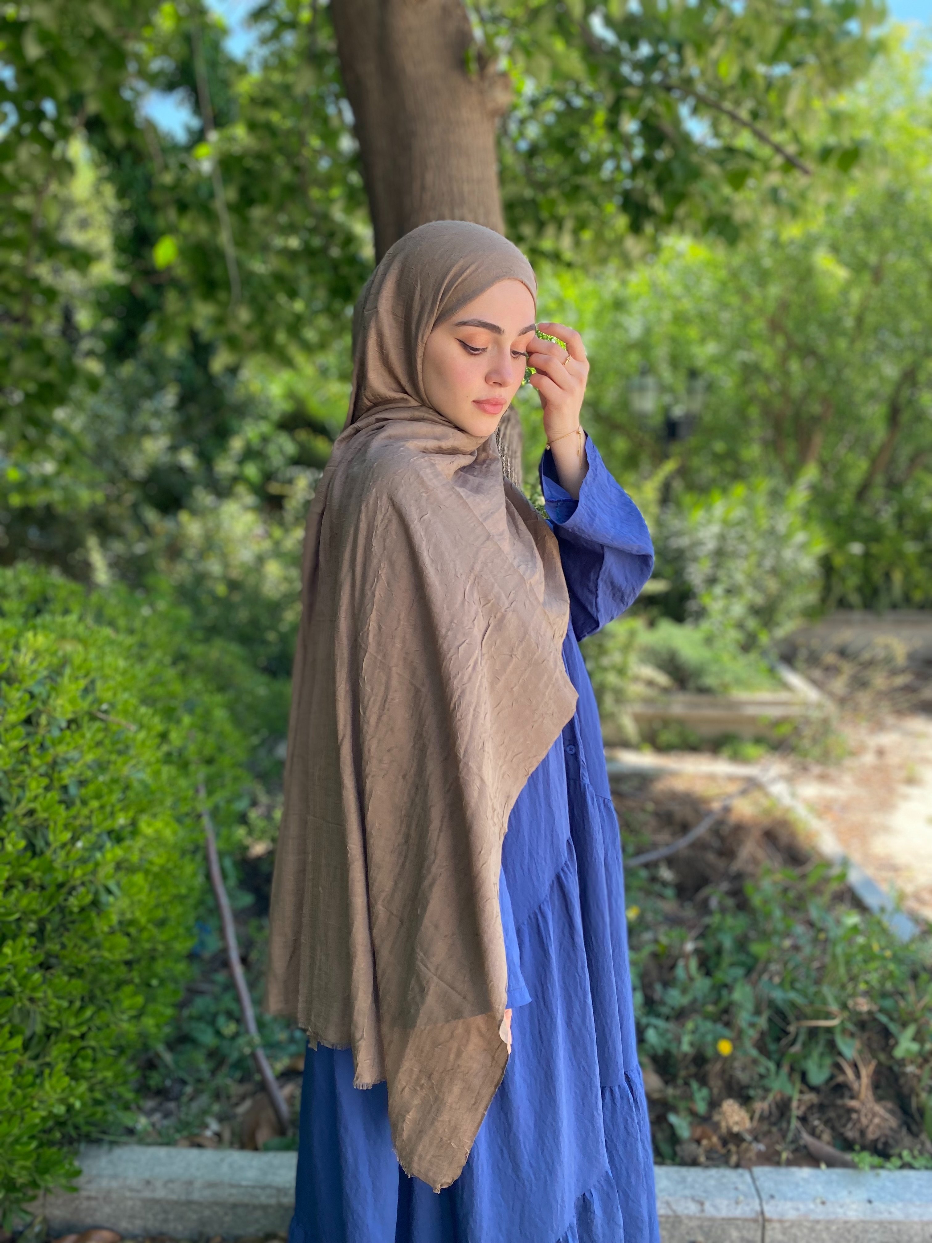 Bambu Kraş Şal Vizon