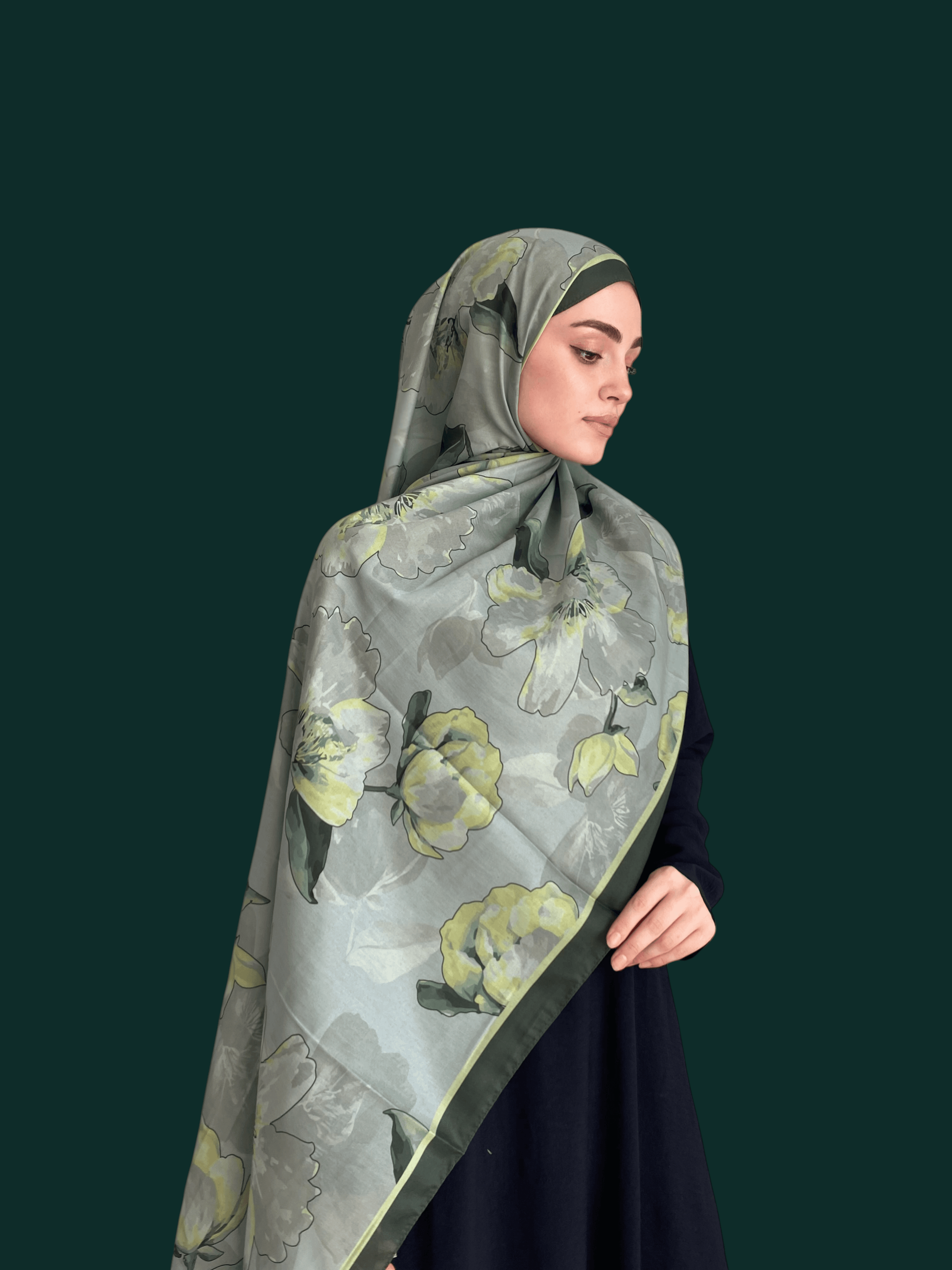 Narinya Desen Soft Vual Şal Mint Yeşil
