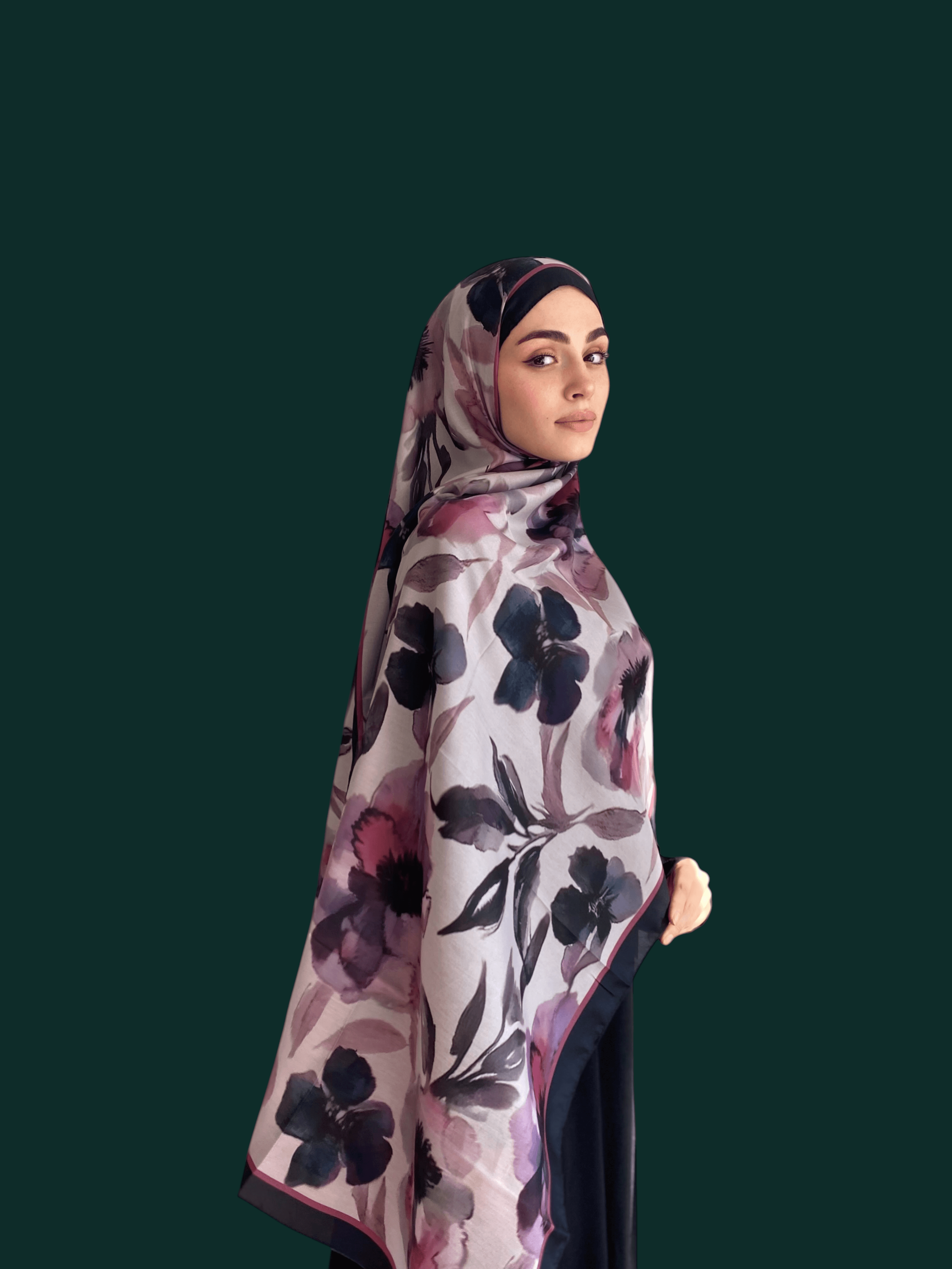 Serenya Desen Soft Vual Şal Lavanta