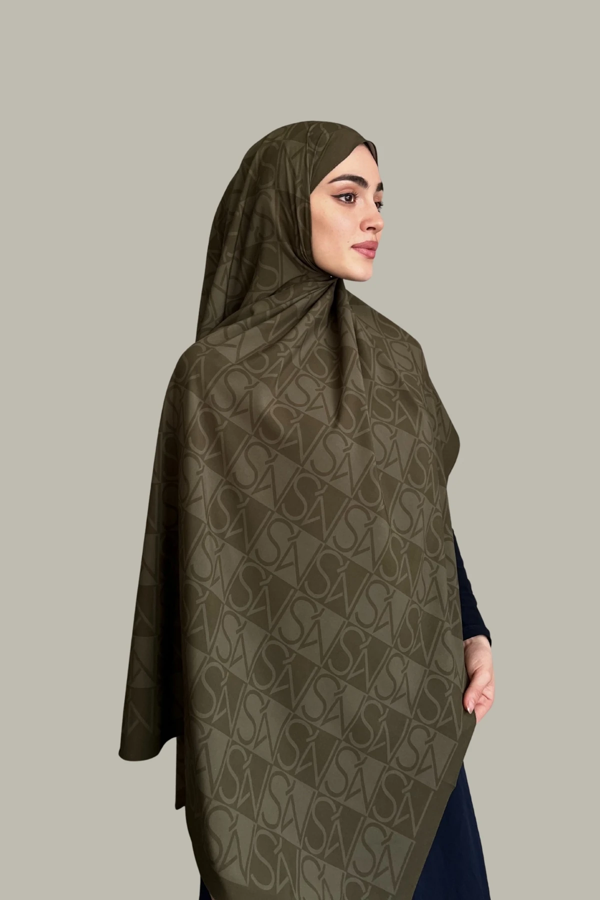 Mns Essential Tokyo Pamuk İpek Şal Yağ Yeşili