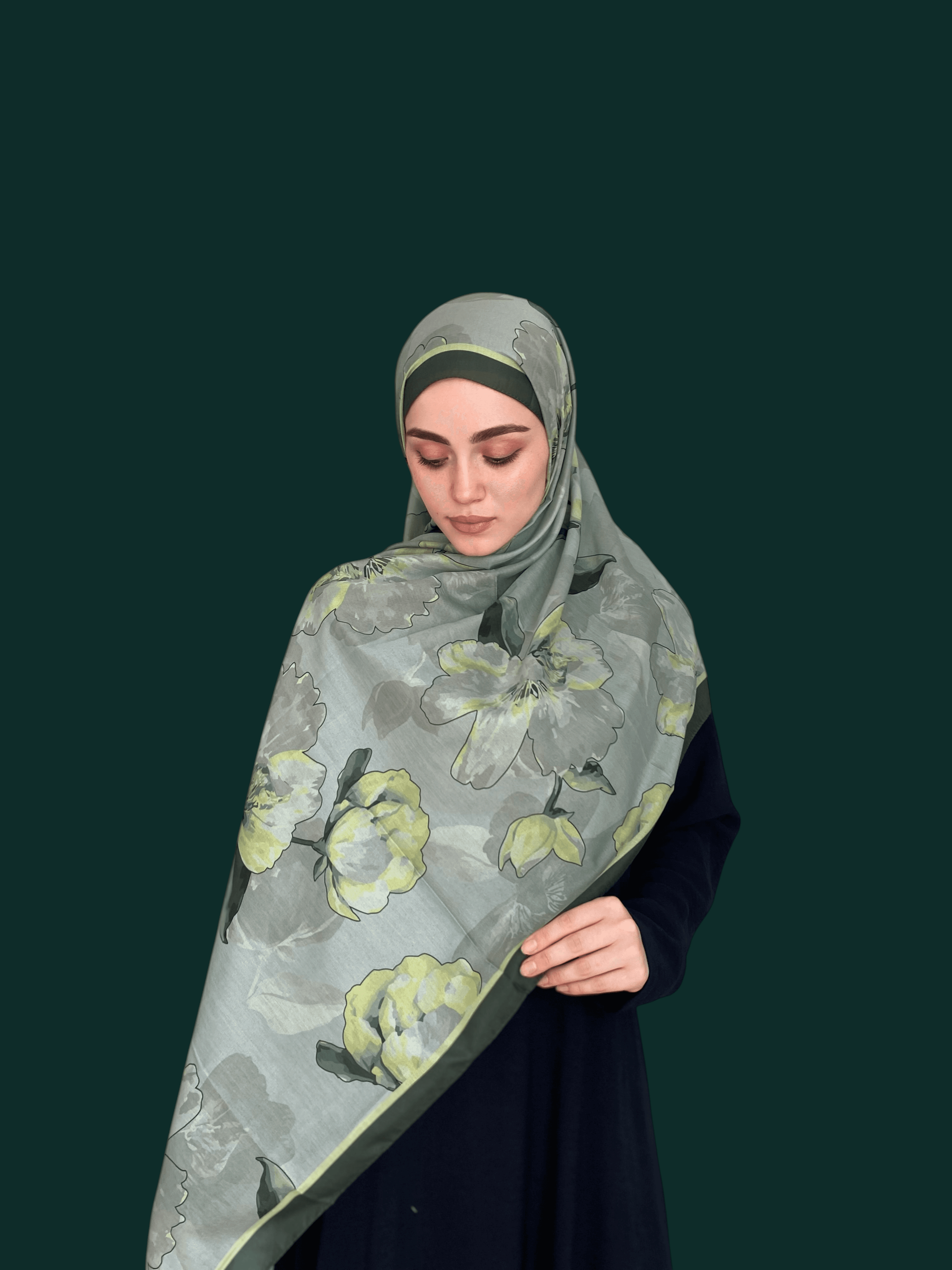 Narinya Desen Soft Vual Şal Mint Yeşil