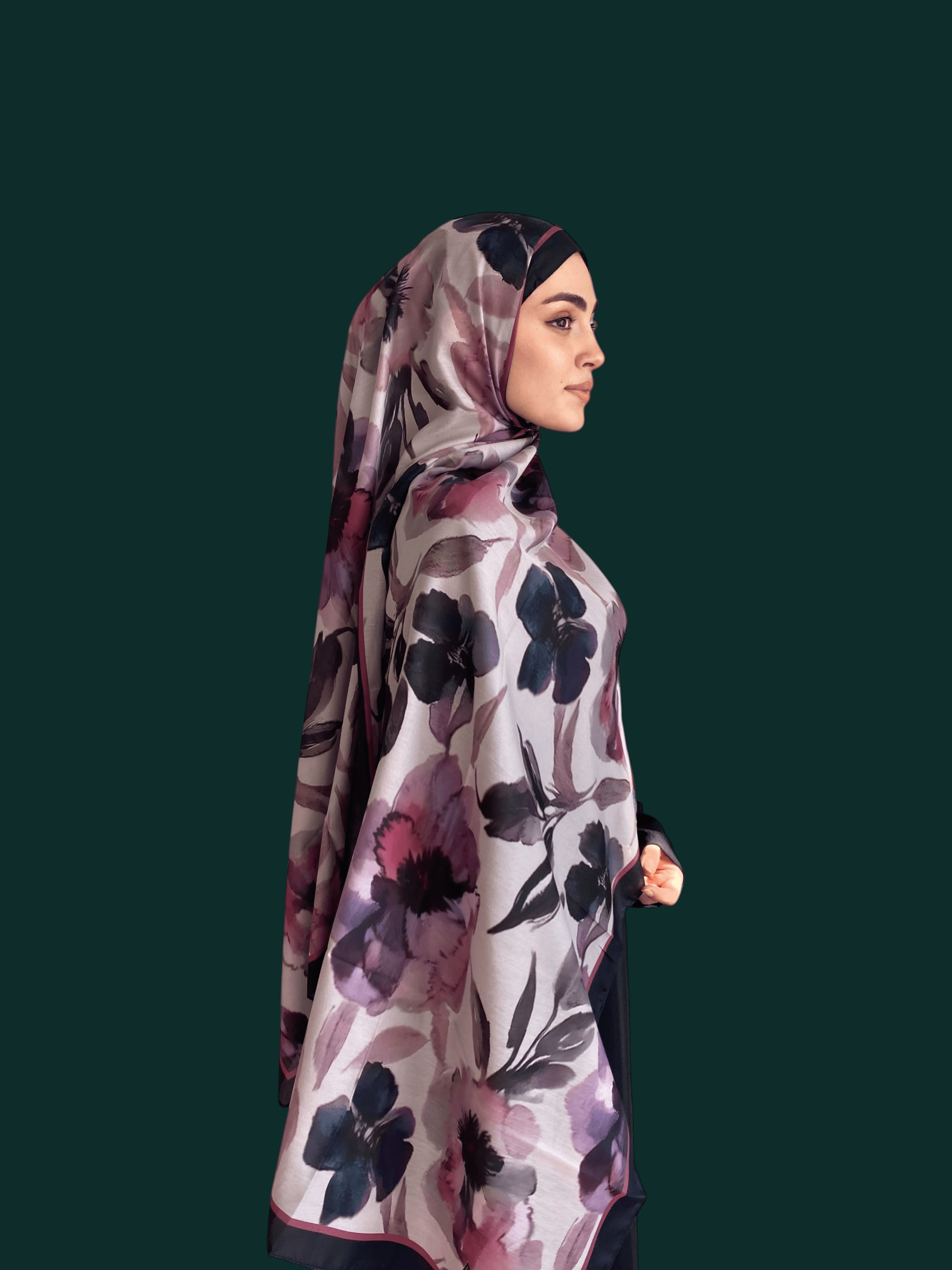 Serenya Desen Soft Vual Şal Lavanta