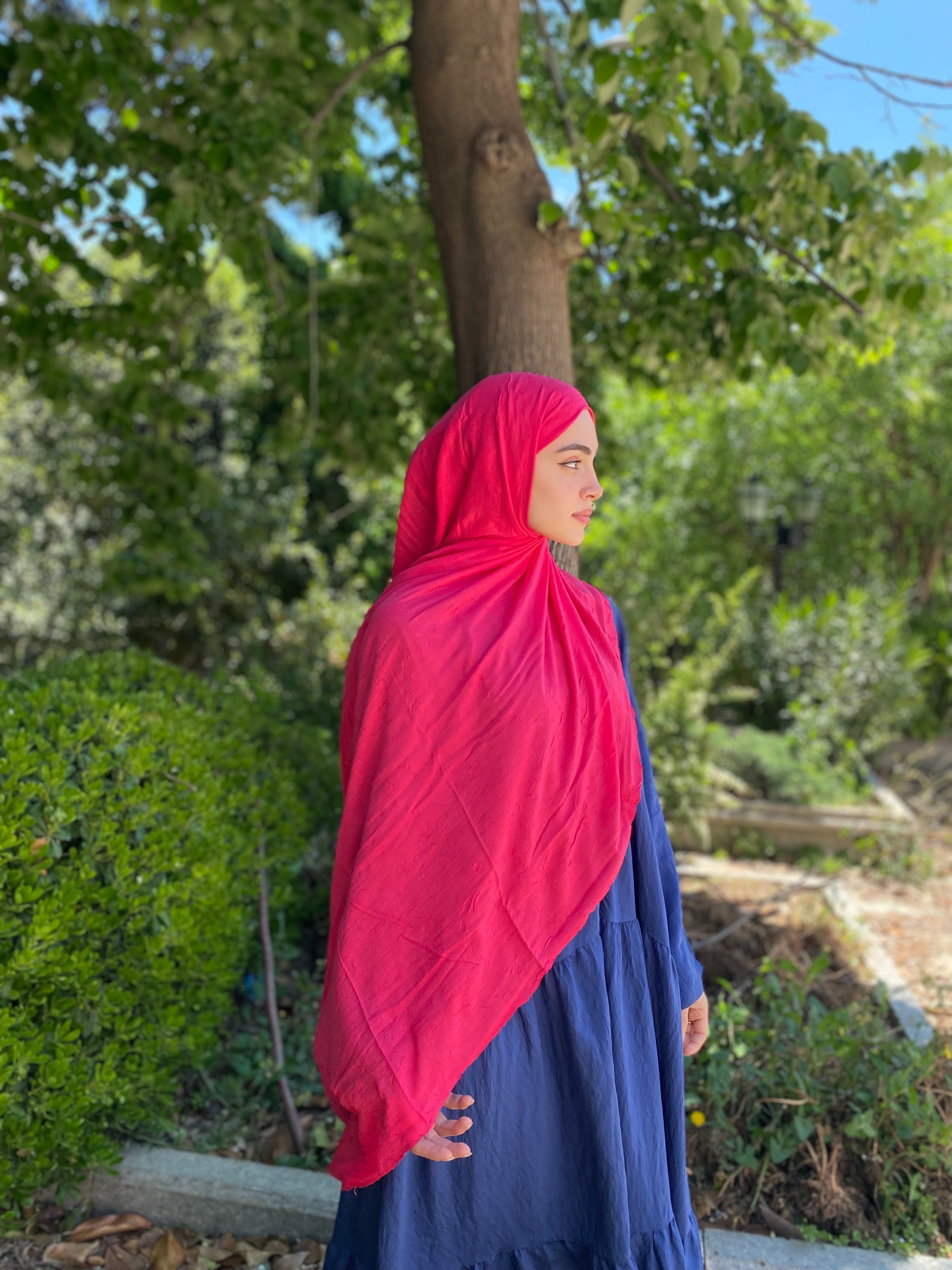 Bambu Kraş Şal Fuşya