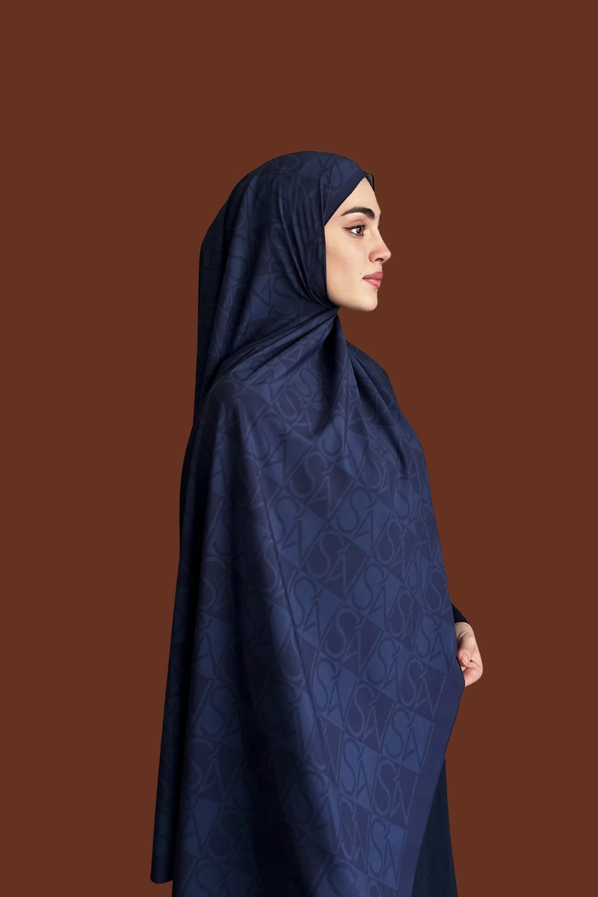 Mns Essential Tokyo Pamuk İpek Şal Lacivert