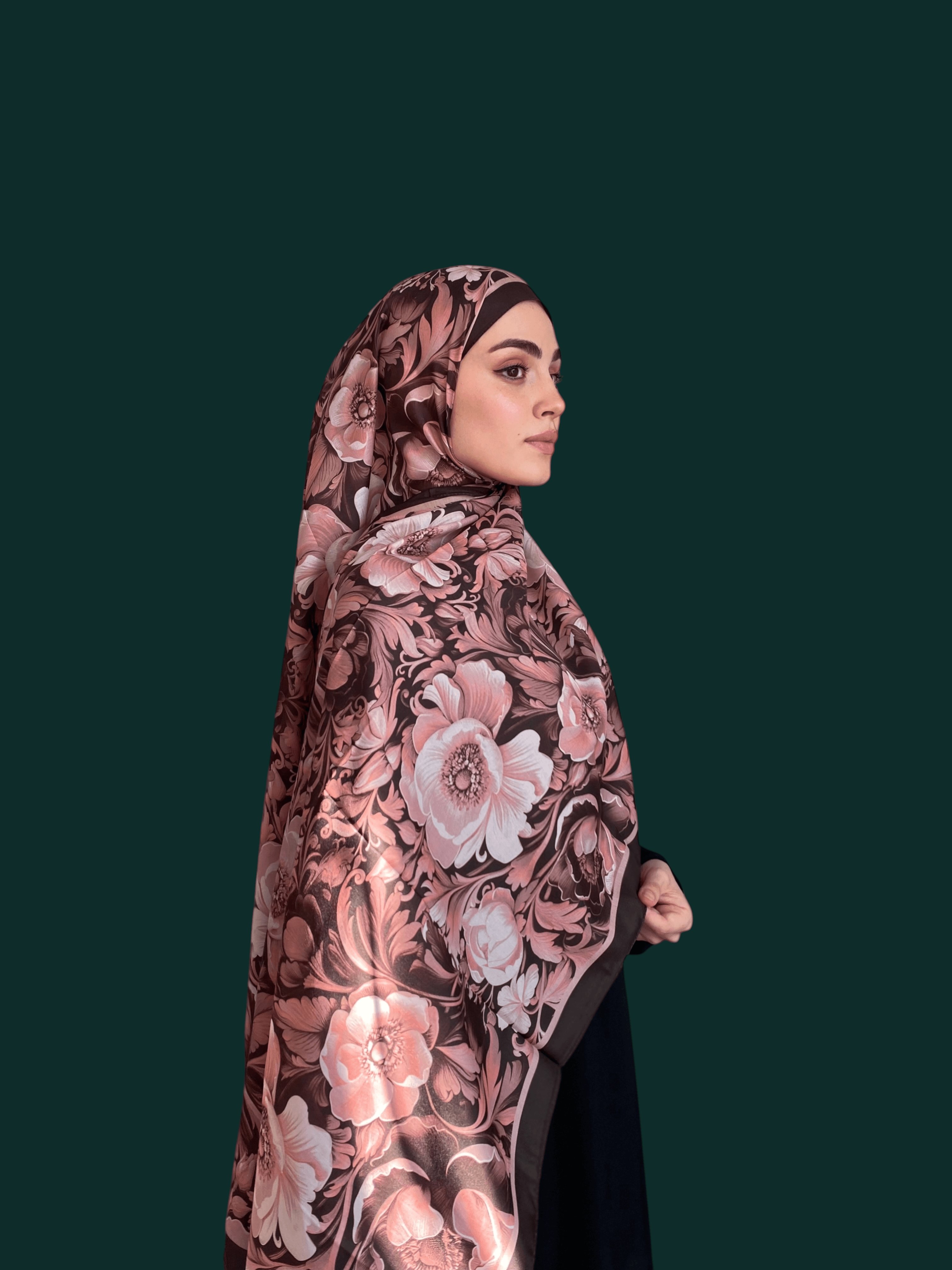 Jardine Desen Soft Vual Şal Rose
