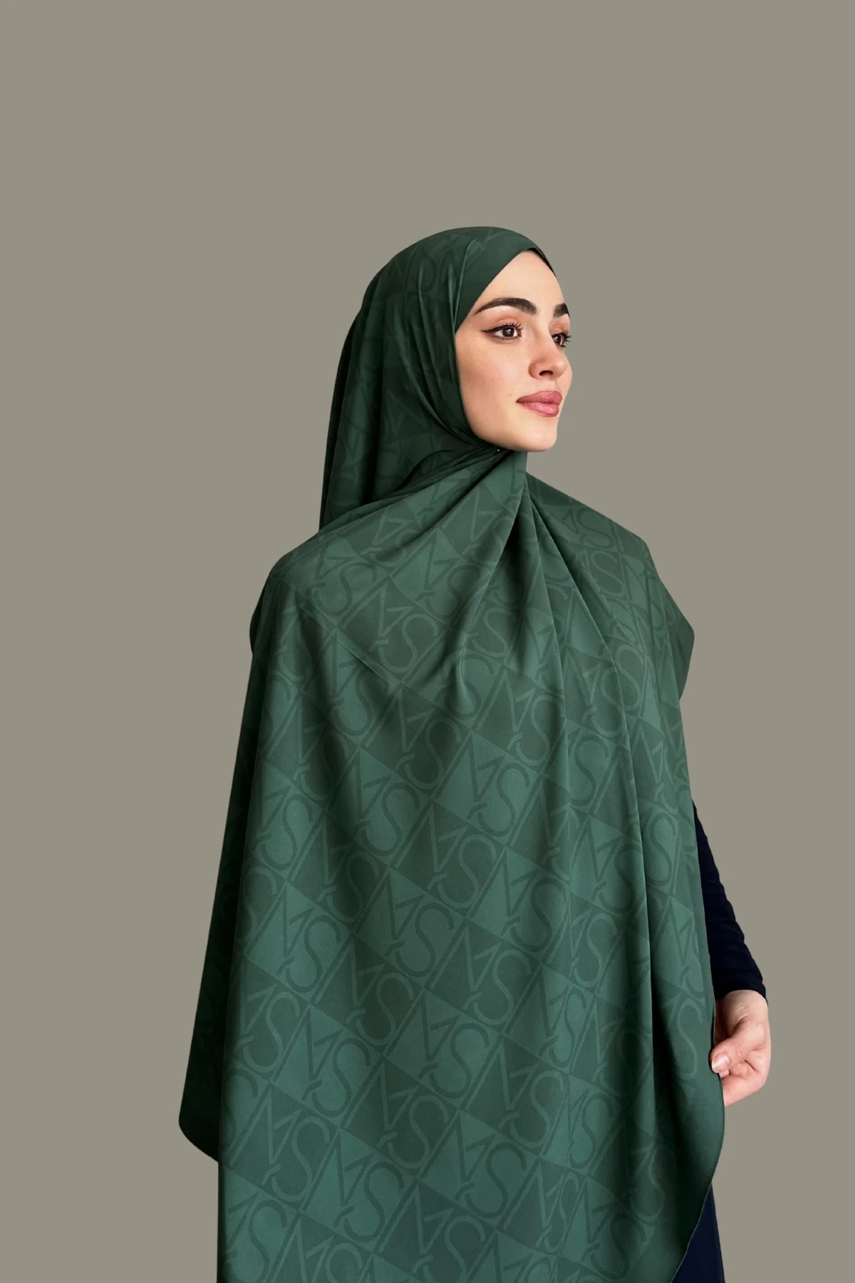 Mns Essential Tokyo Pamuk İpek Şal Küf Yeşili