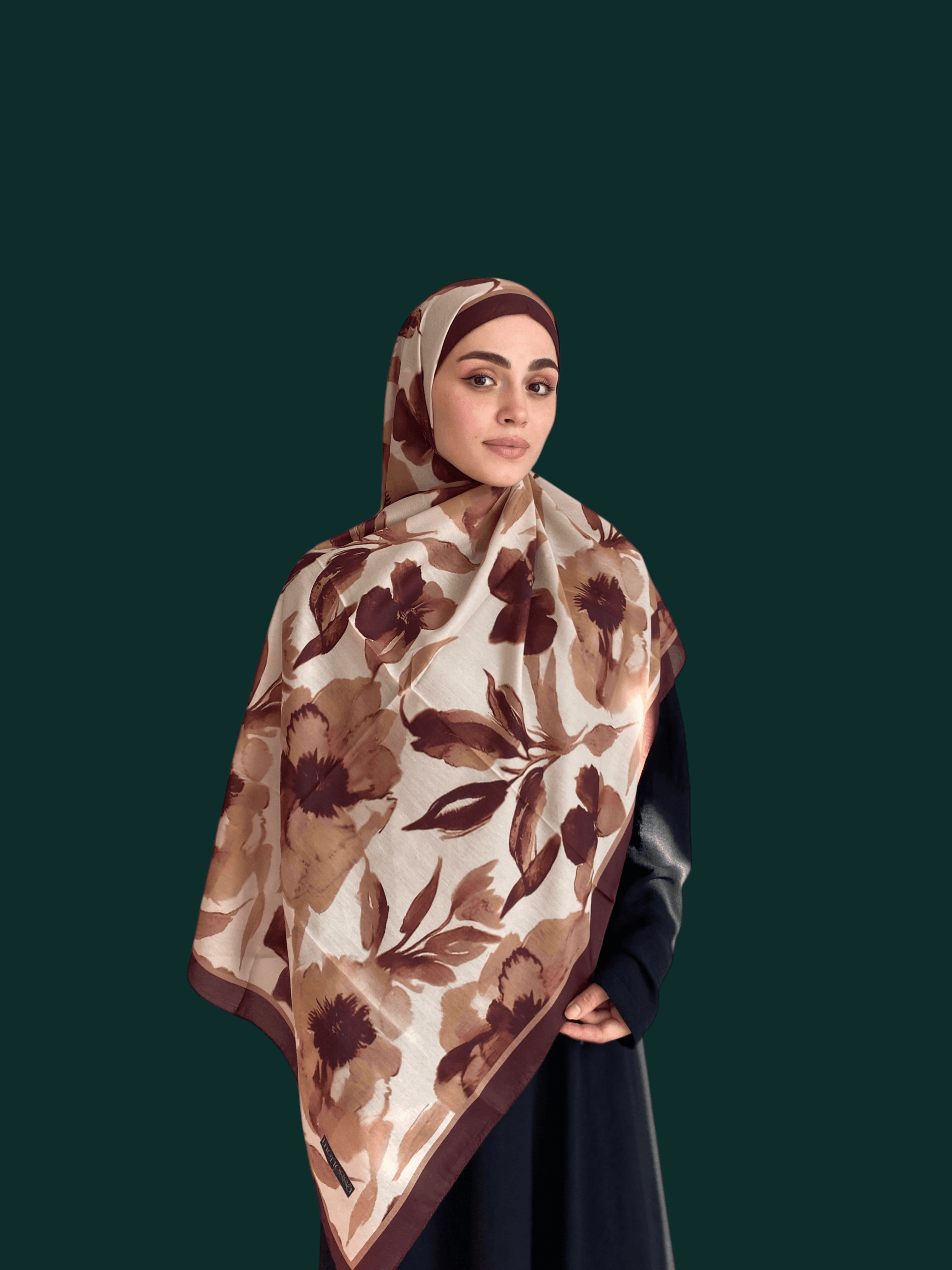Serenya Desen Soft Vual Şal Bordo