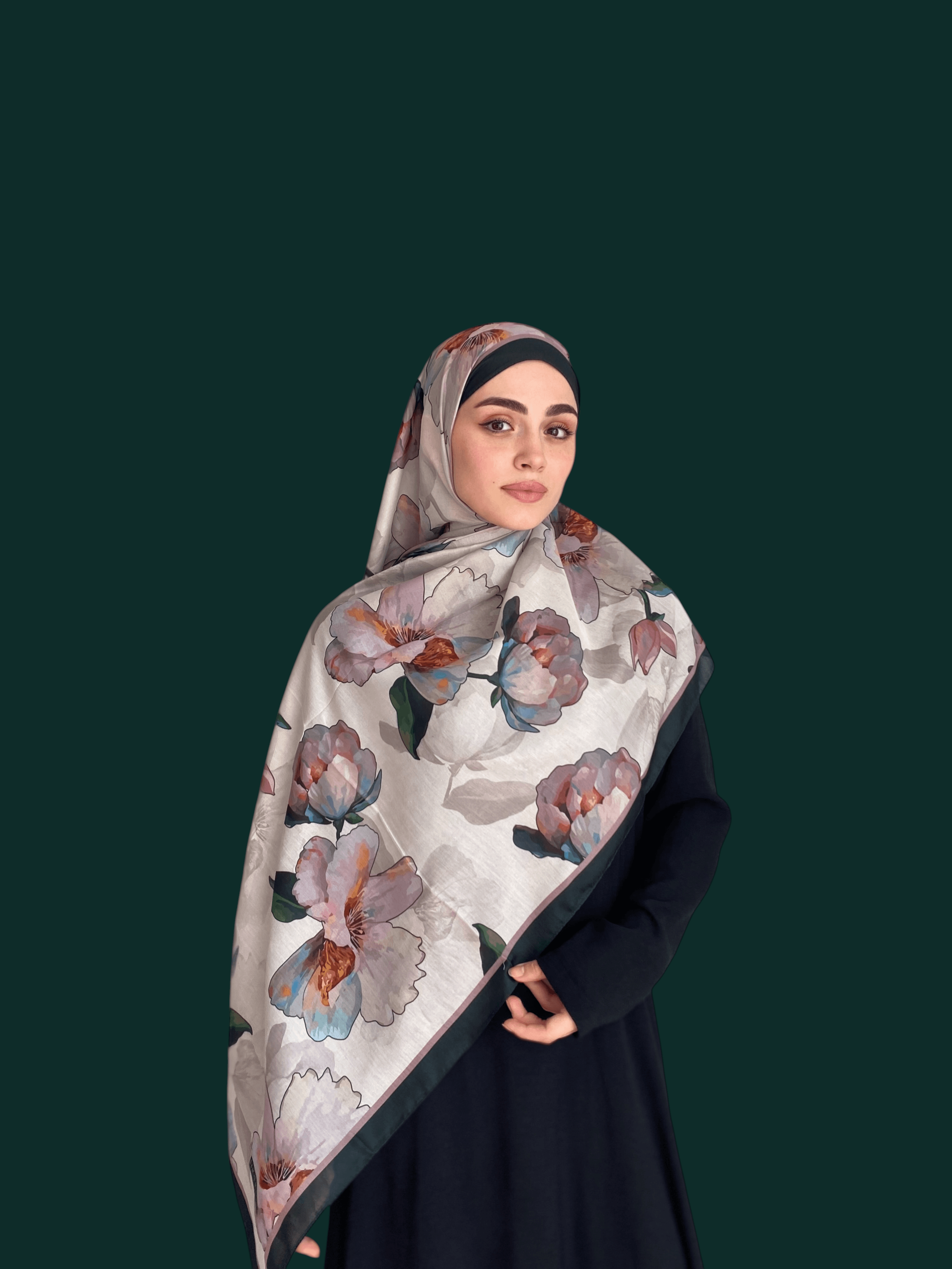 Narinya Desen Soft Vual Şal Krem