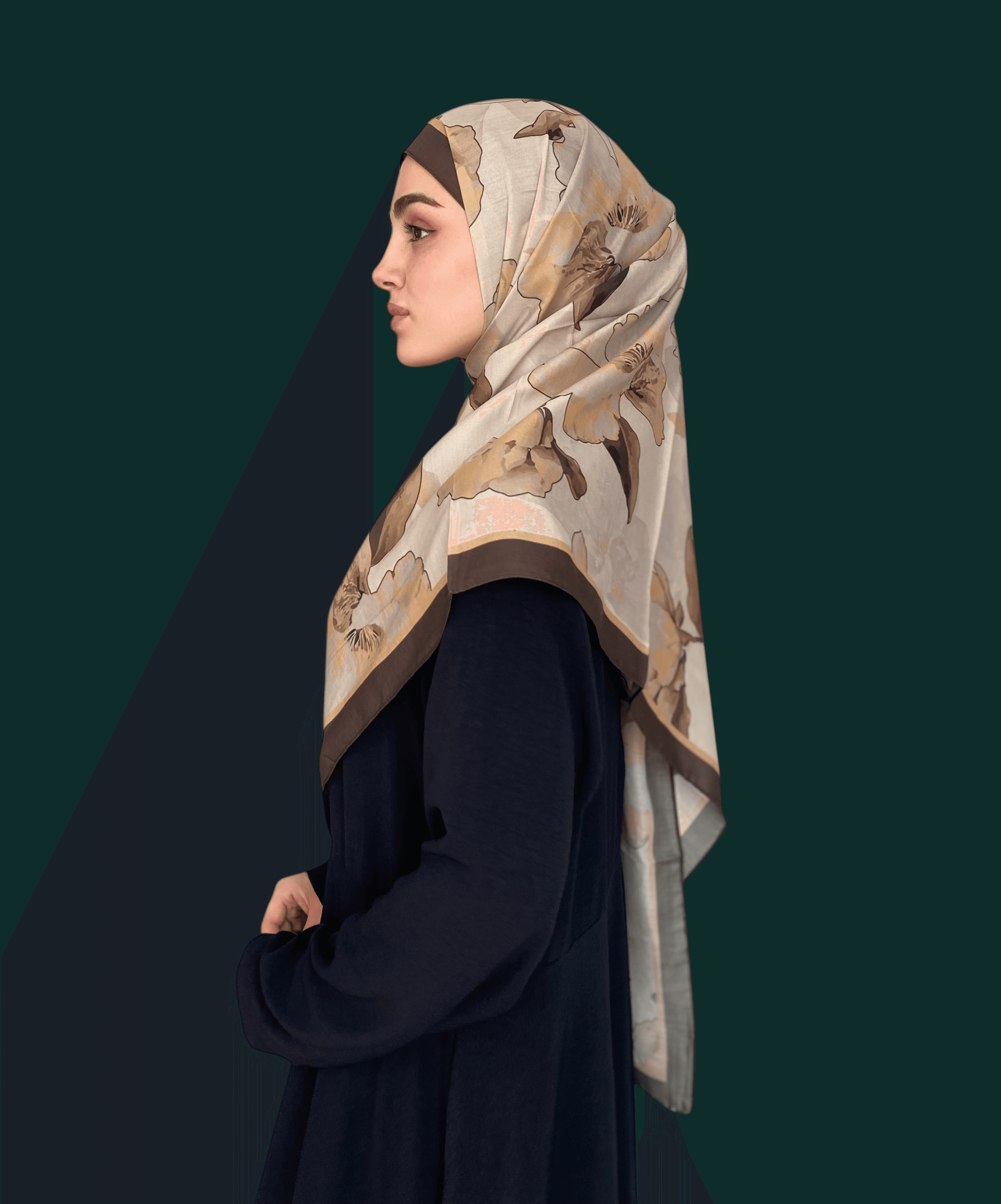 Narinya Desen Soft Vual Şal Latte