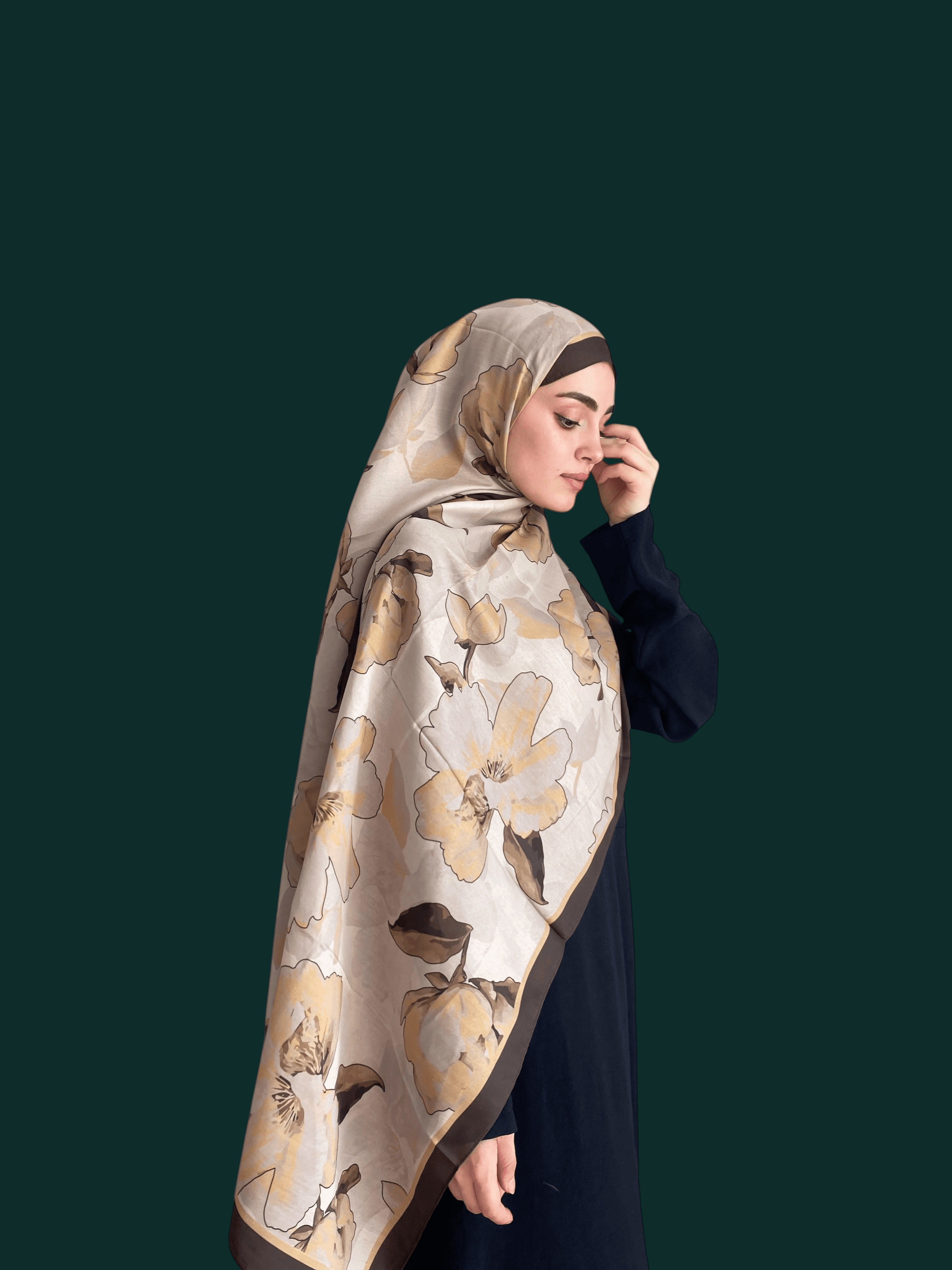 Narinya Desen Soft Vual Şal Latte