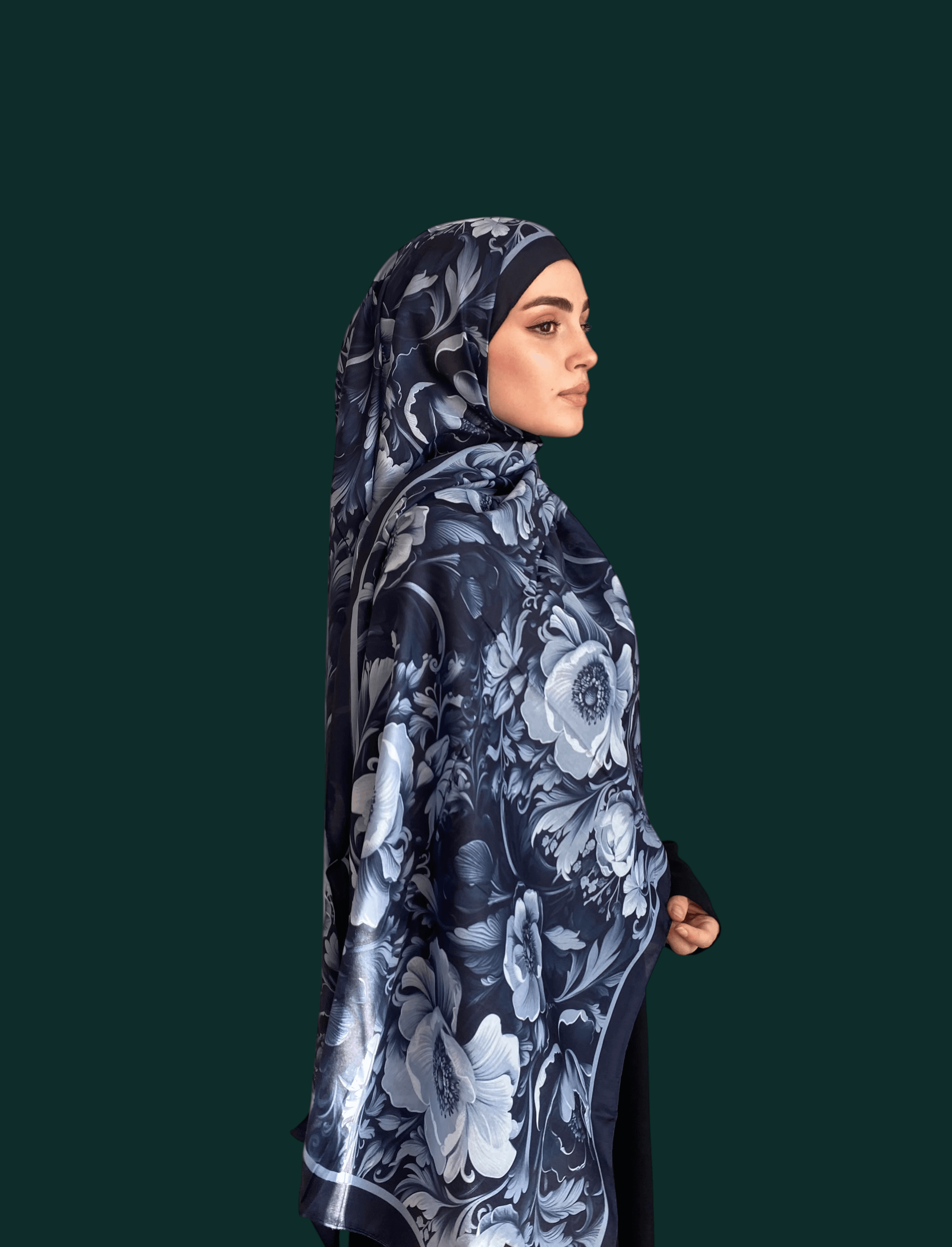Jardine Desen Soft Vual Şal Lacivert