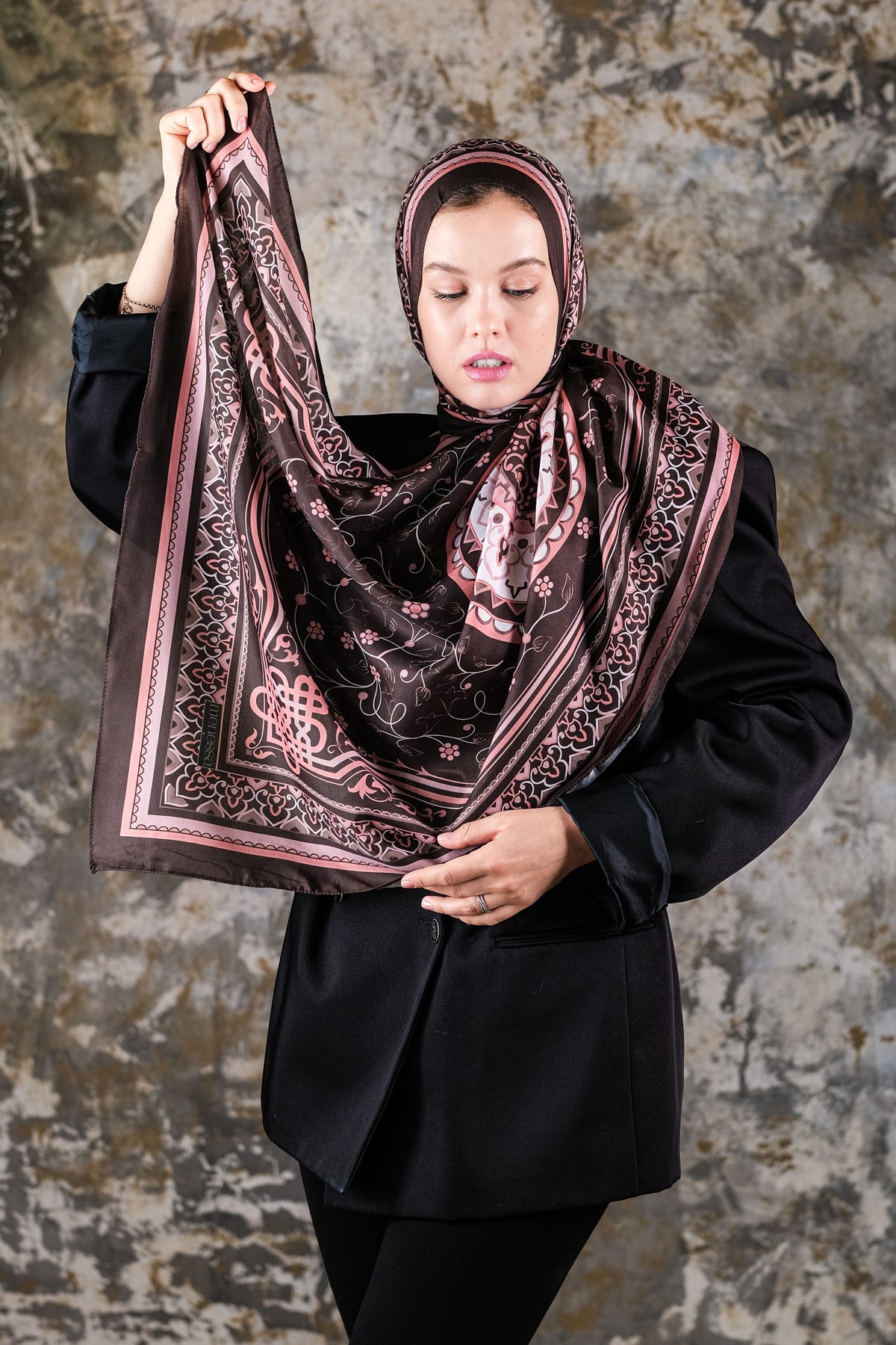 Zend Desen Soft Vual Şal Rose