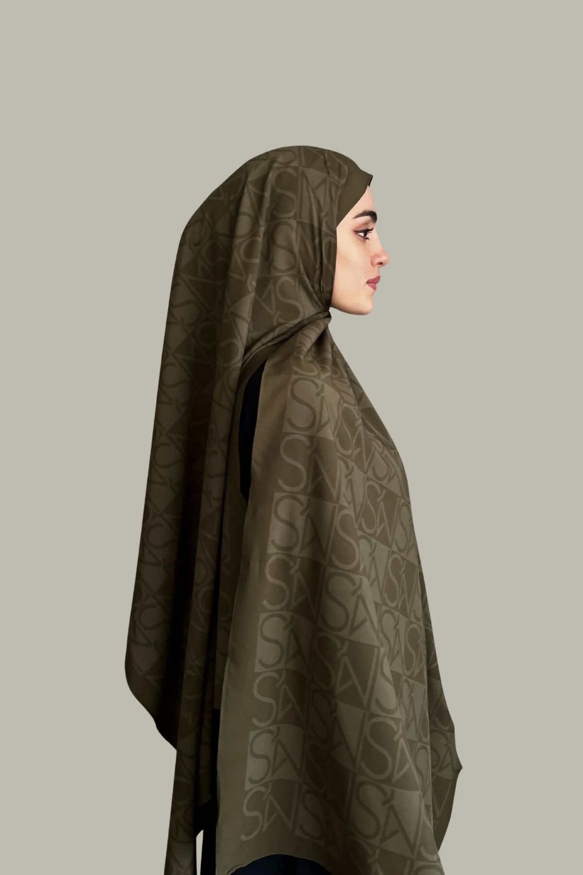 Mns Essential Tokyo Pamuk İpek Şal Yağ Yeşili