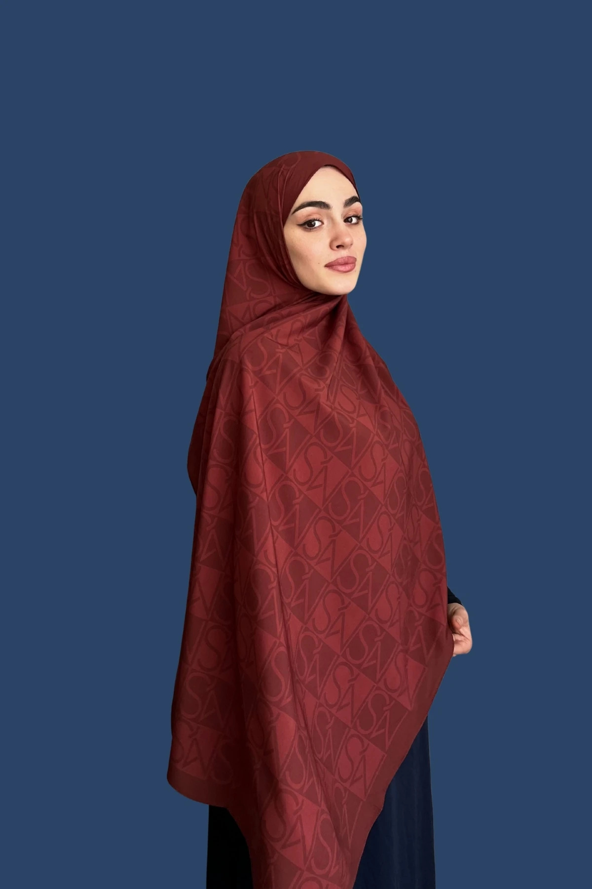 Mns Essential Tokyo Pamuk İpek Şal Bordo