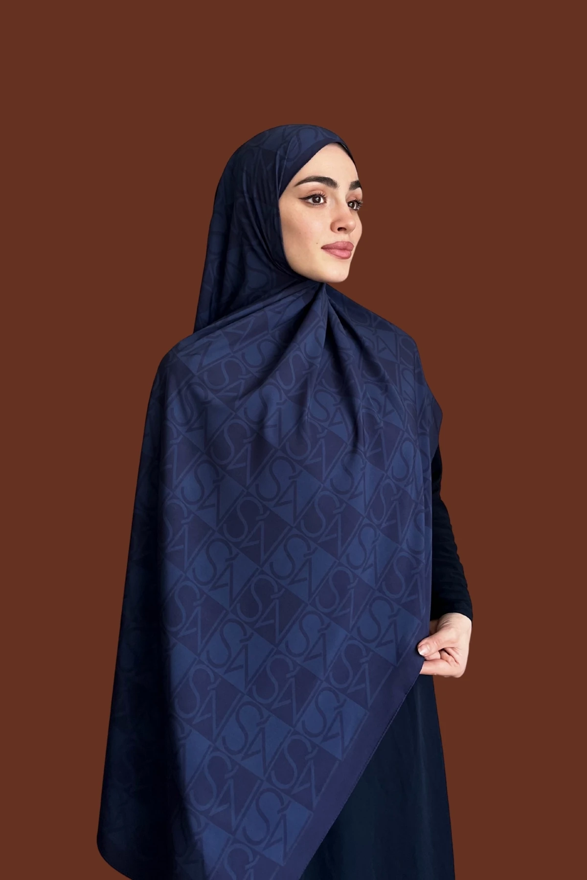 Mns Essential Tokyo Pamuk İpek Şal Lacivert