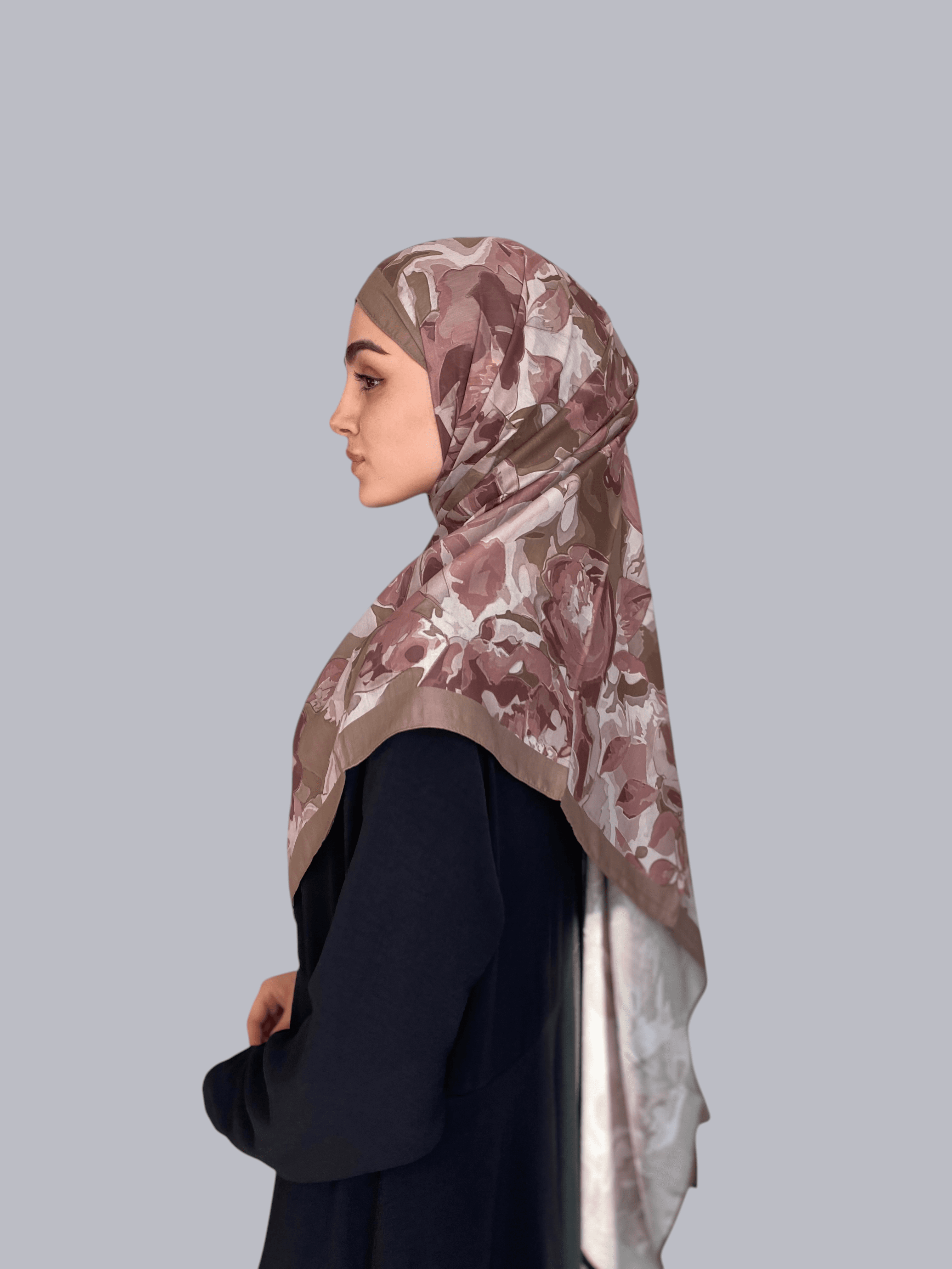 Gülru Desen Soft Vual Şal Vizon