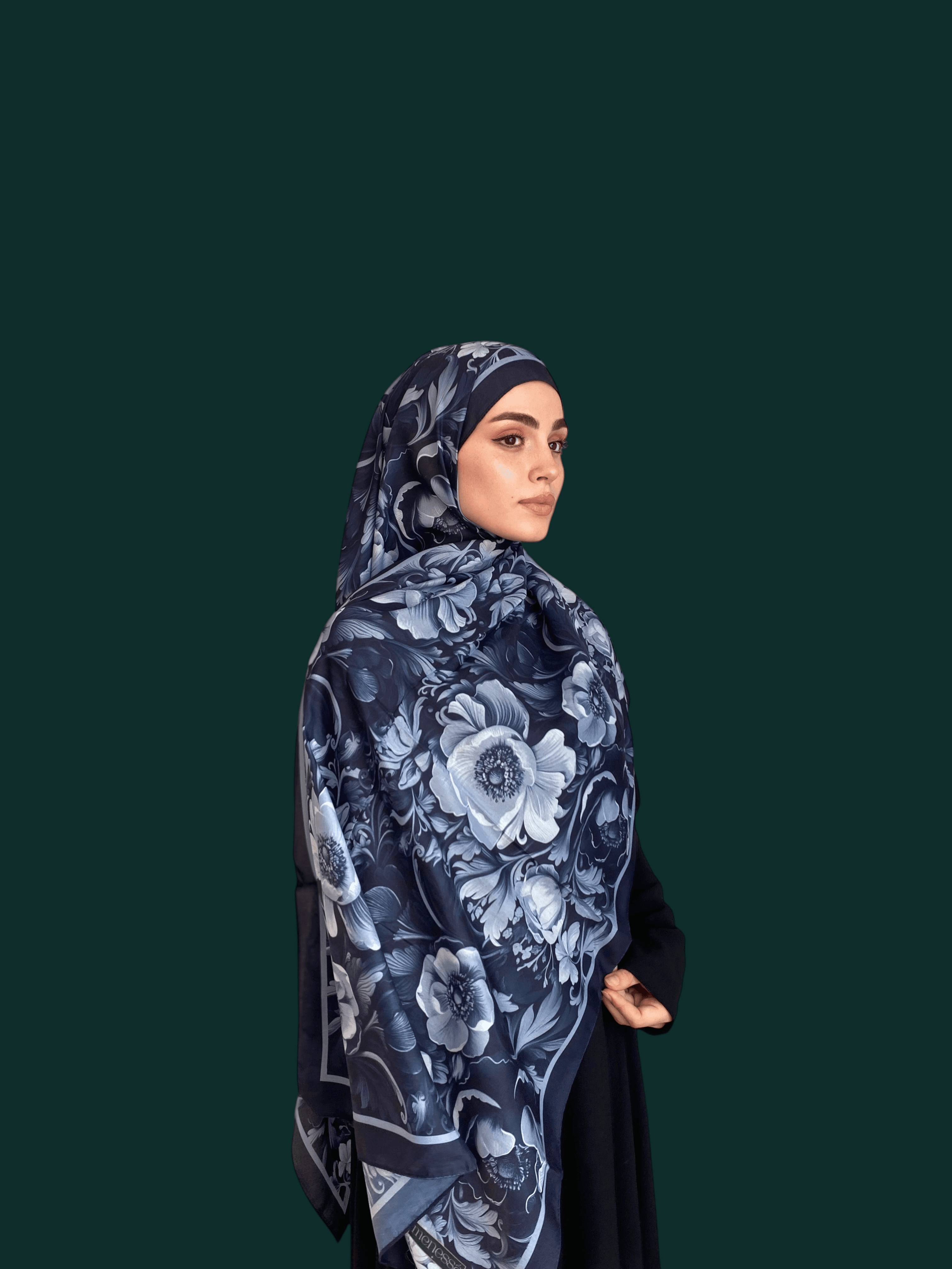 Jardine Desen Soft Vual Şal Lacivert