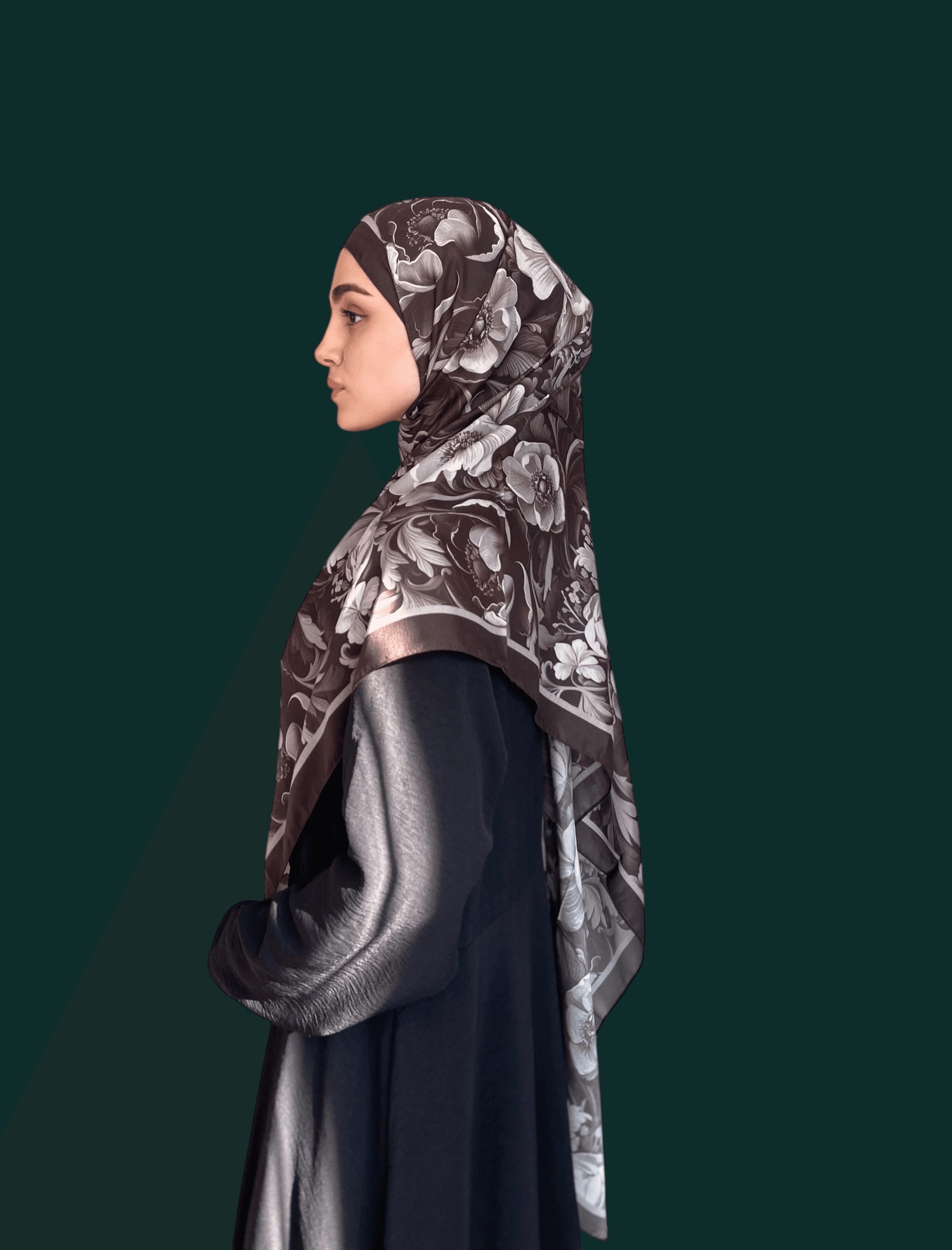 Jardine Desen Soft Vual Şal Siyah