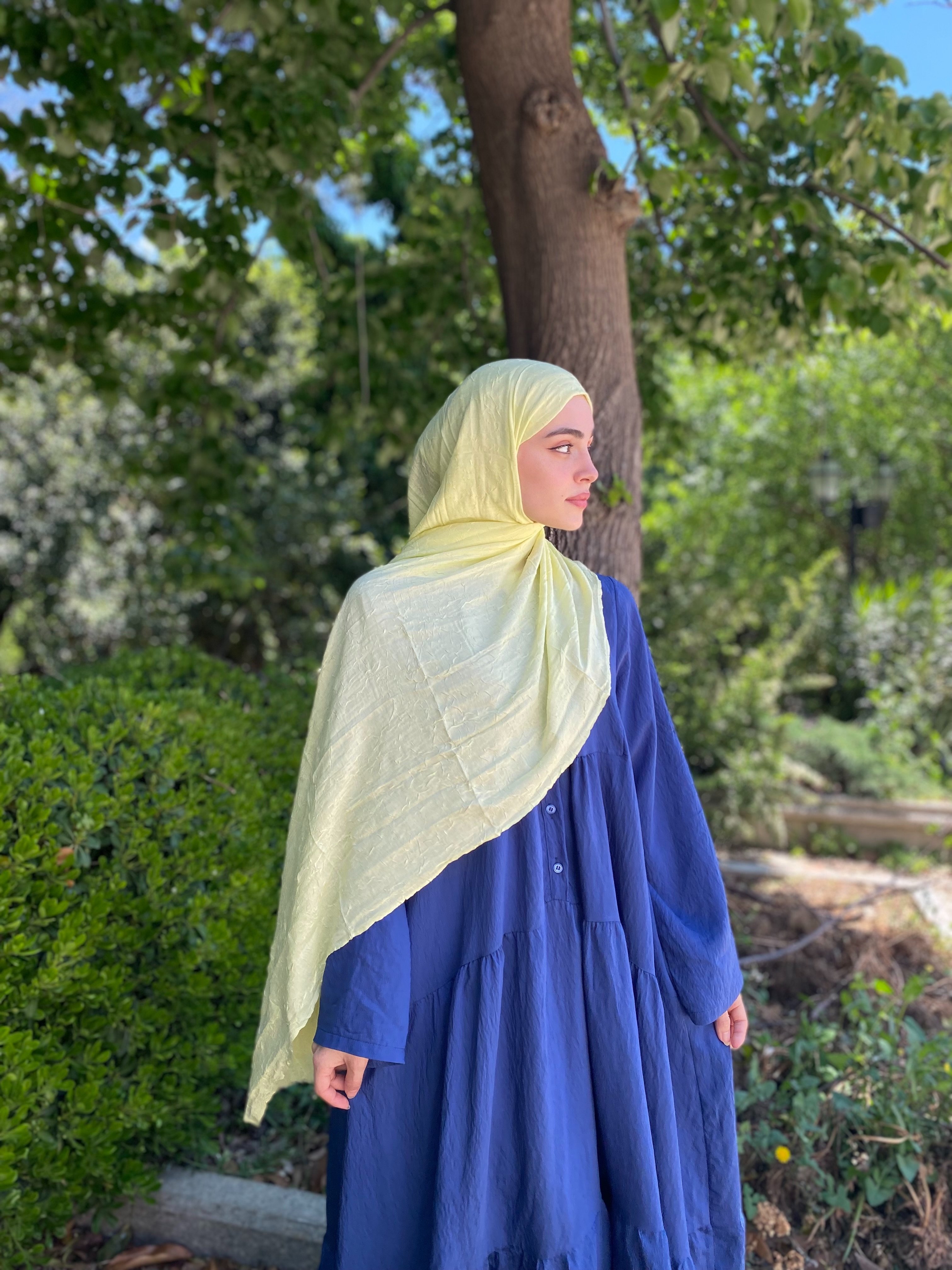 Bambu Kraş Şal Limon