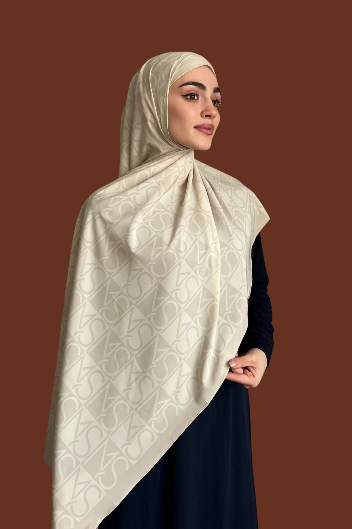 Mns Essential Tokyo Pamuk İpek Şal Ekru