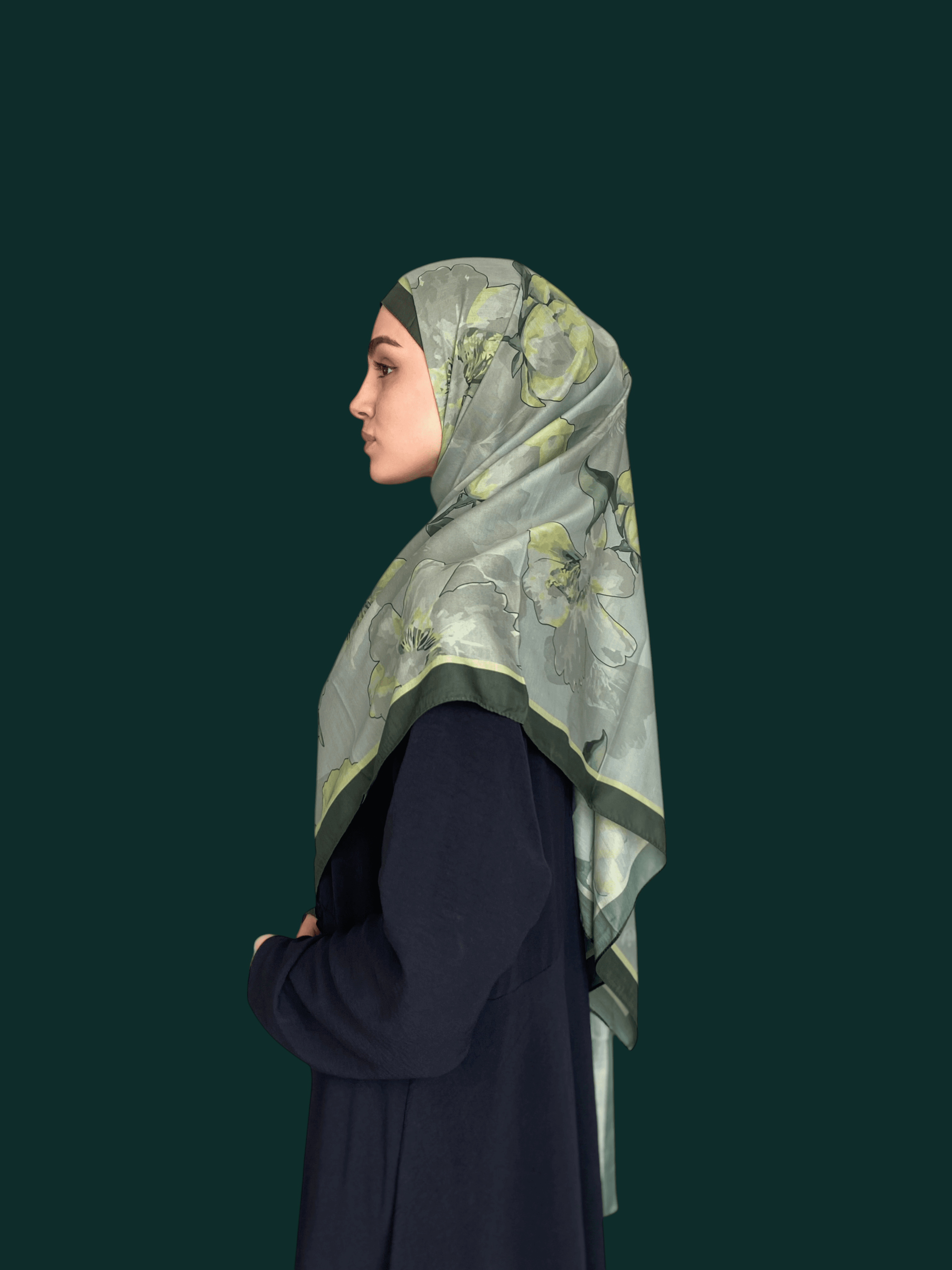 Narinya Desen Soft Vual Şal Mint Yeşil