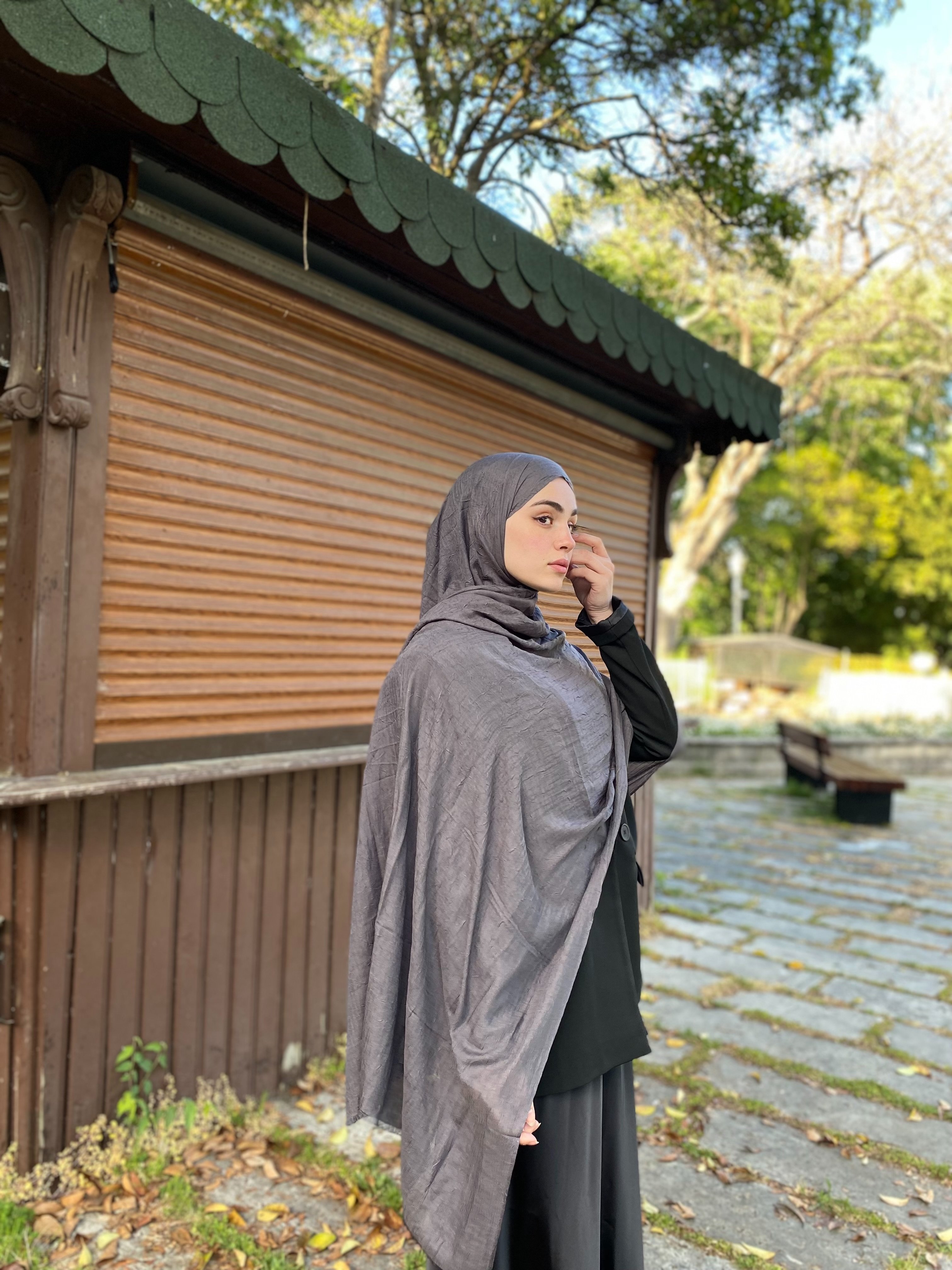 Bambu Kraş Şal Füme