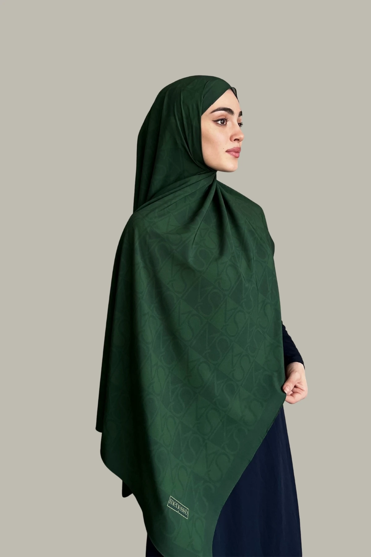 Mns Essential Tokyo Pamuk İpek Şal Zümrüt Yeşili