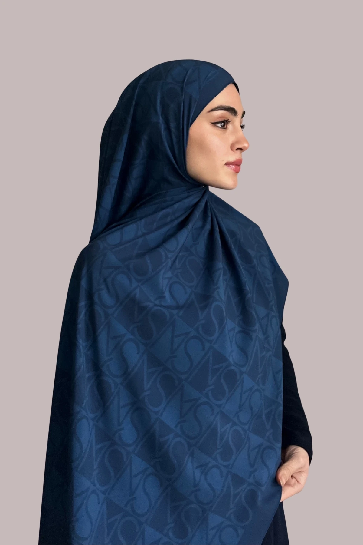 Mns Essential Tokyo Pamuk İpek Şal Indigo Mavi