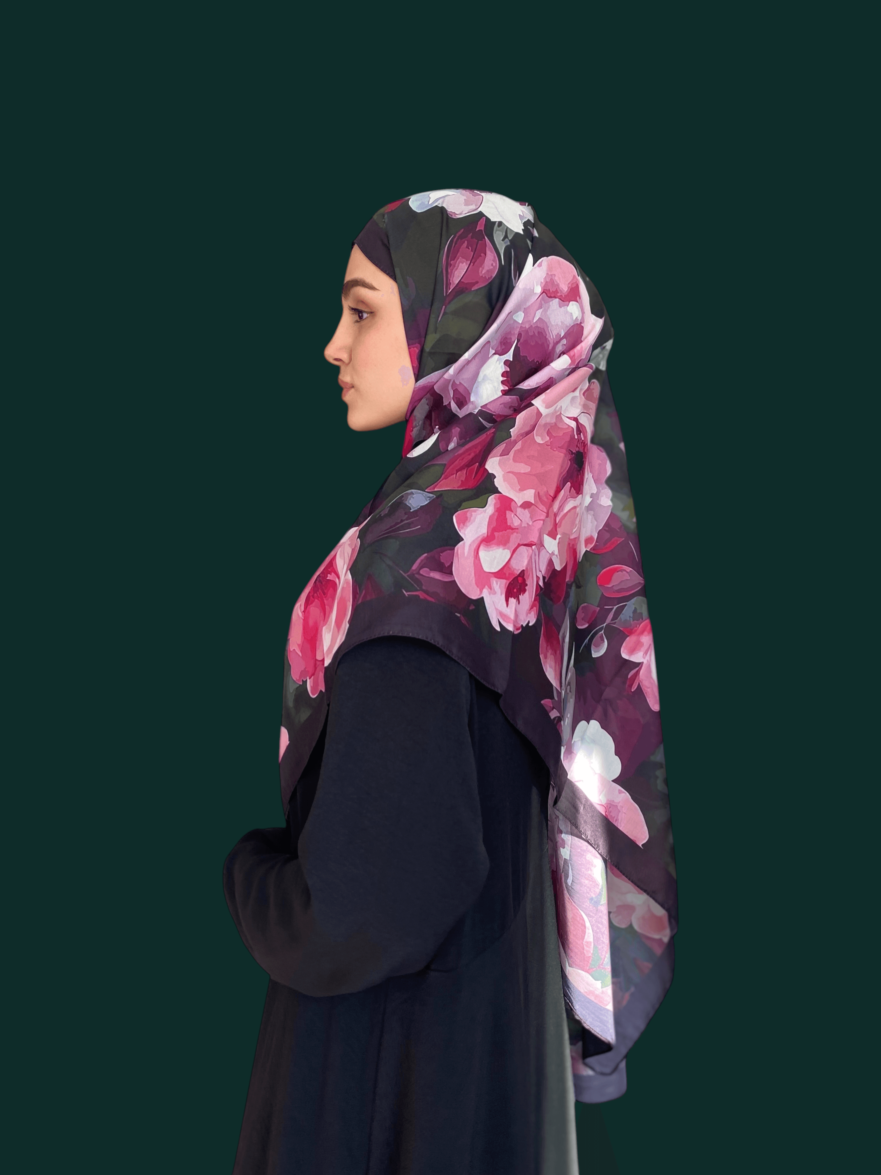 Gülru Desen Soft Vual Şal Fuşya