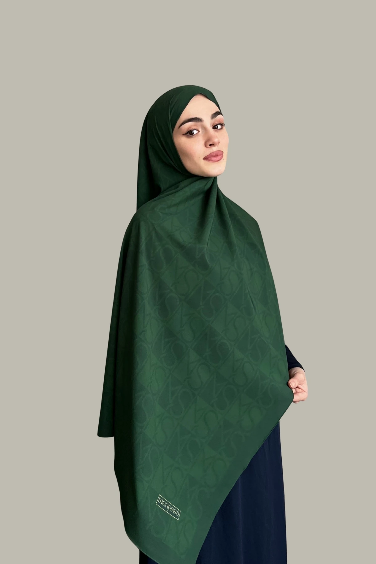 Mns Essential Tokyo Pamuk İpek Şal Zümrüt Yeşili