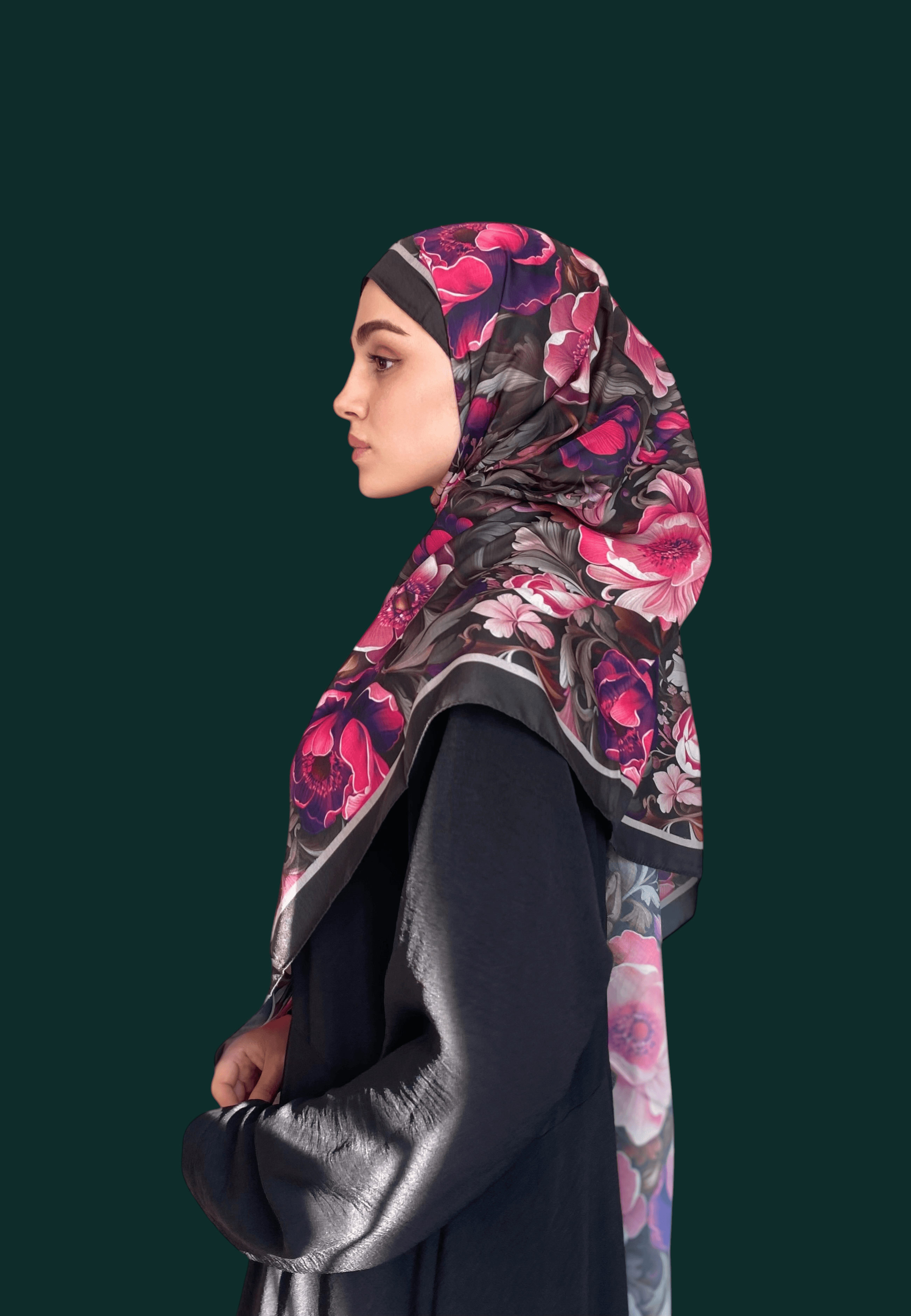 Jardine Desen Soft Vual Şal Fuşya