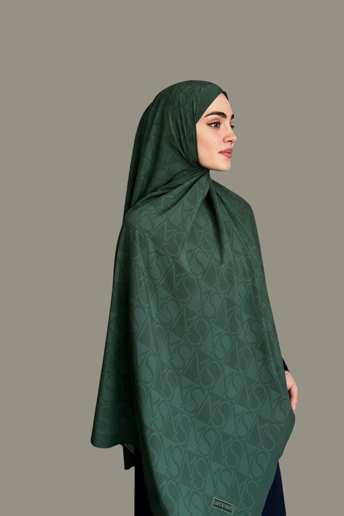 Mns Essential Tokyo Pamuk İpek Şal Küf Yeşili