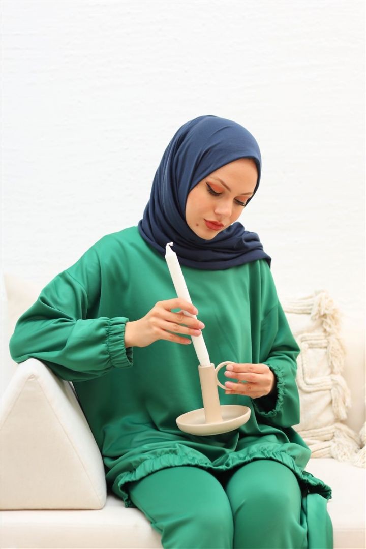 Premium Penye Şal Lacivert