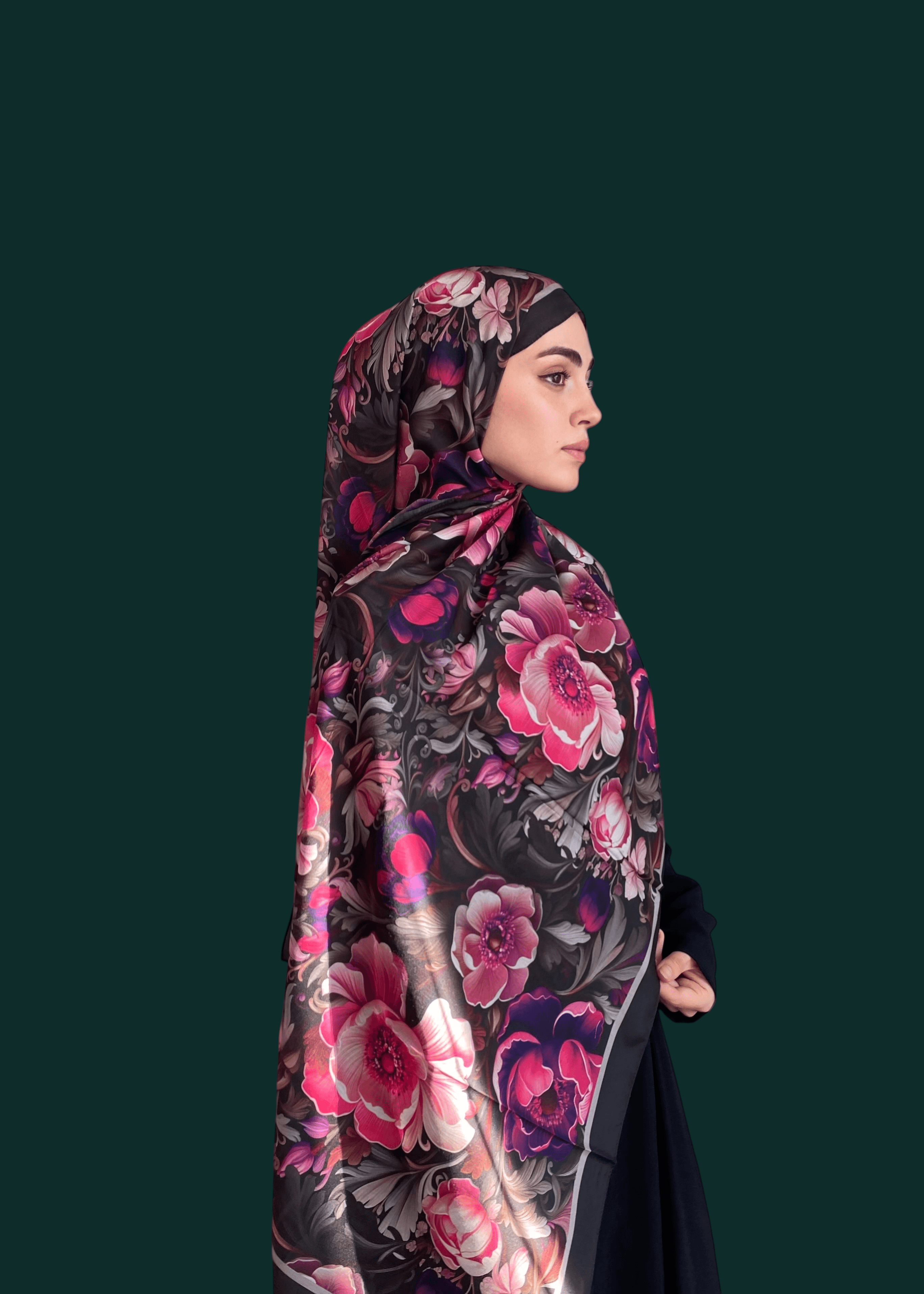 Jardine Desen Soft Vual Şal Fuşya