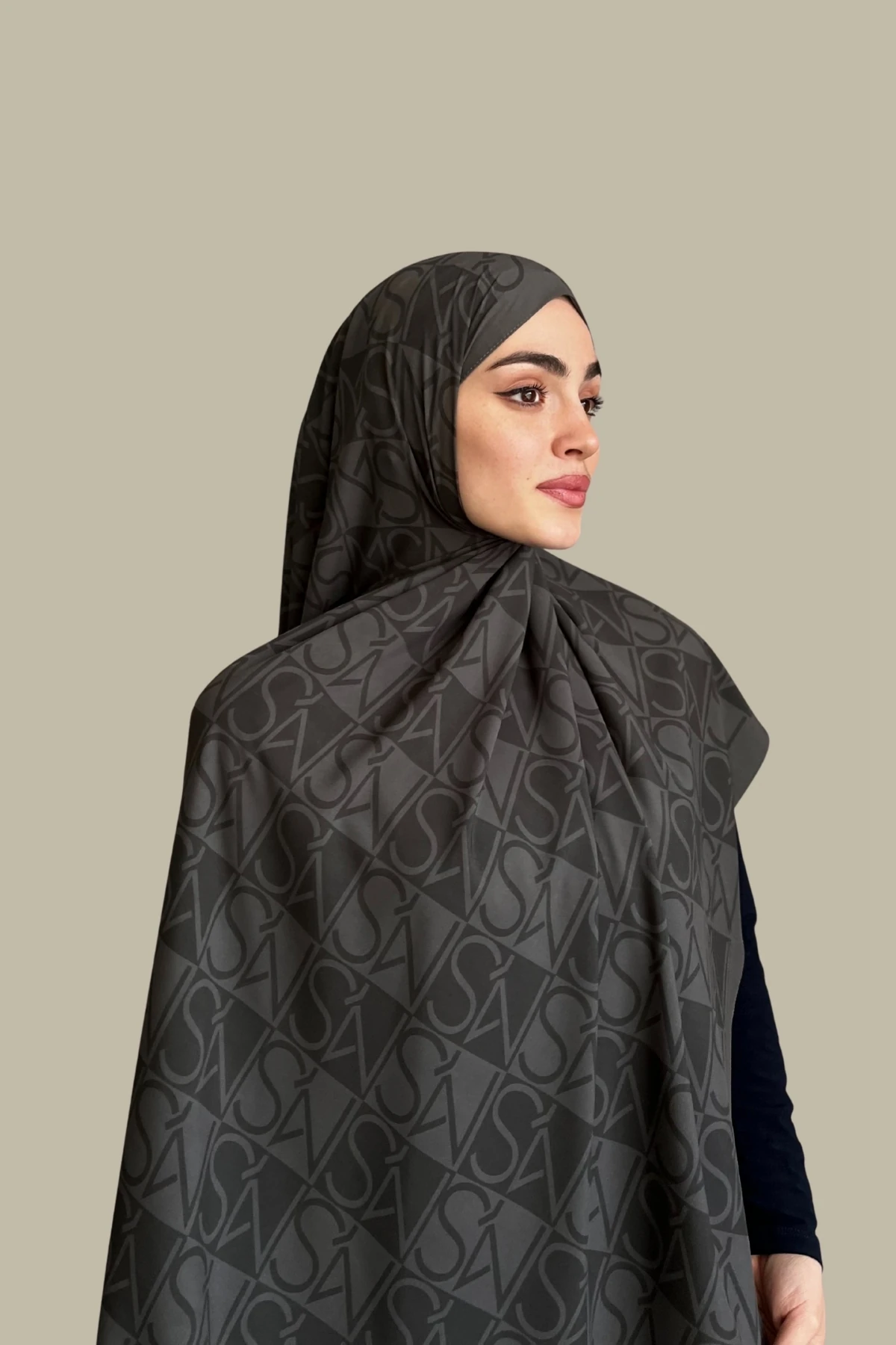 Mns Essential Tokyo Pamuk İpek Şal Füme