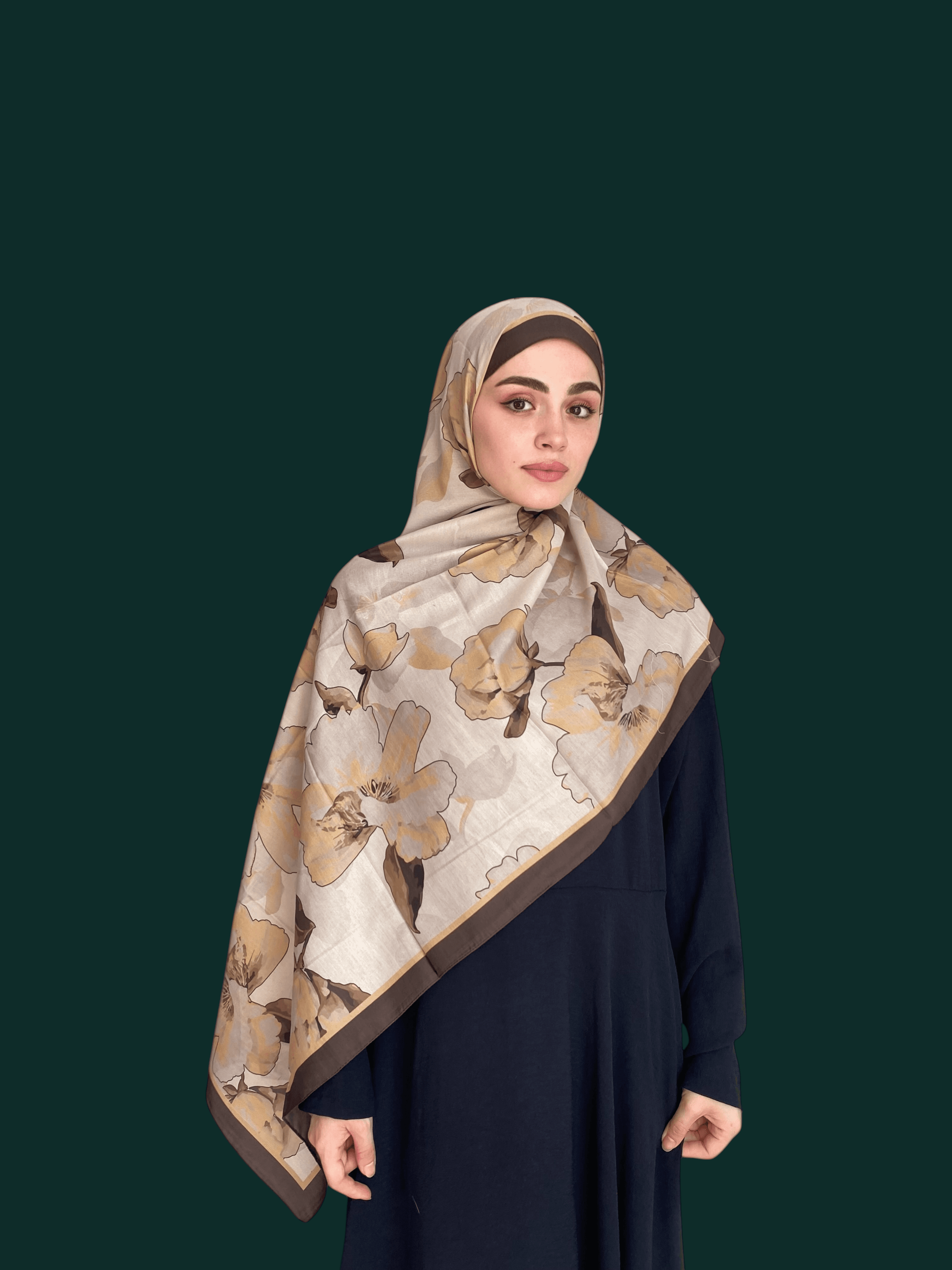 Narinya Desen Soft Vual Şal Latte