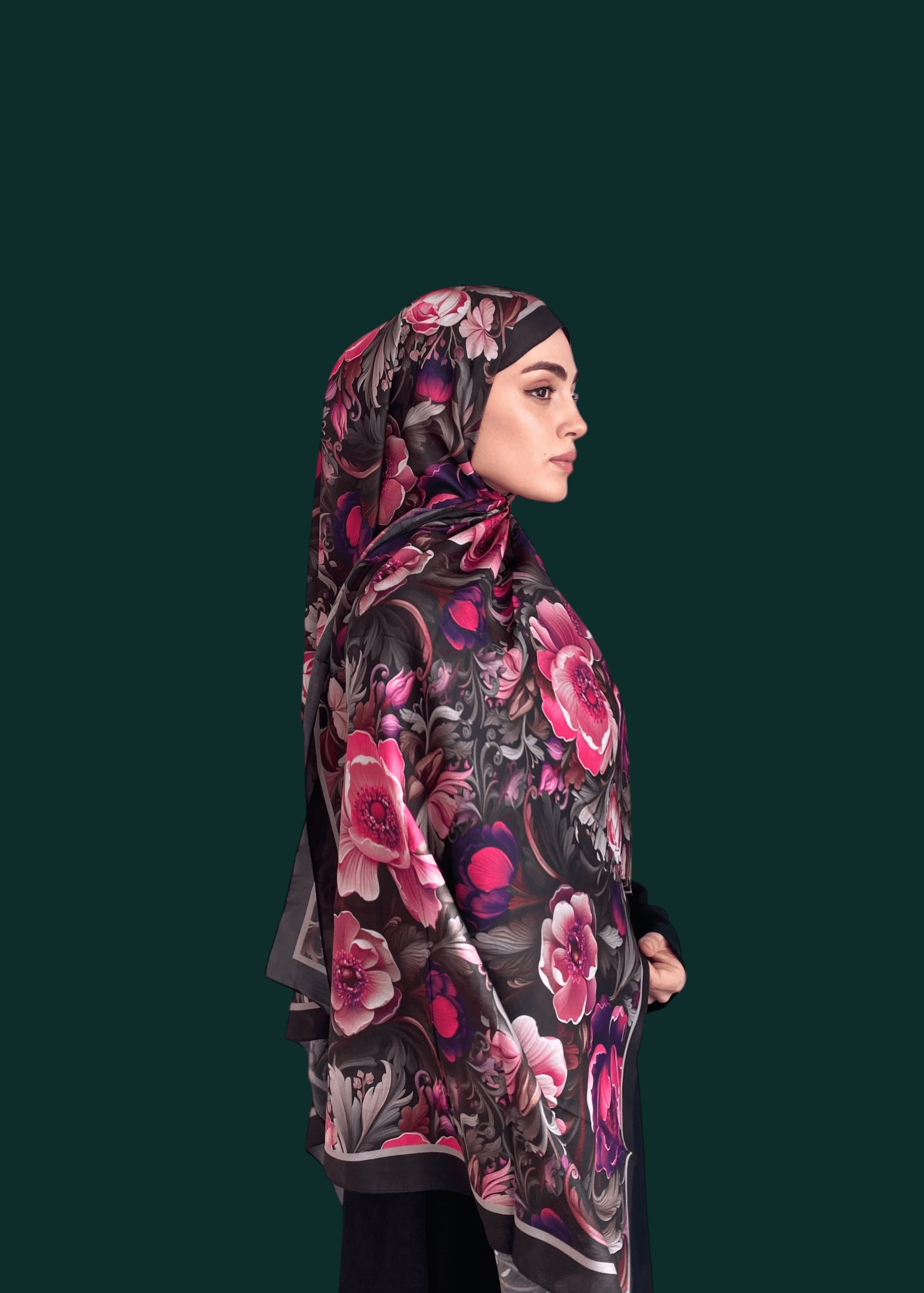 Jardine Desen Soft Vual Şal Fuşya