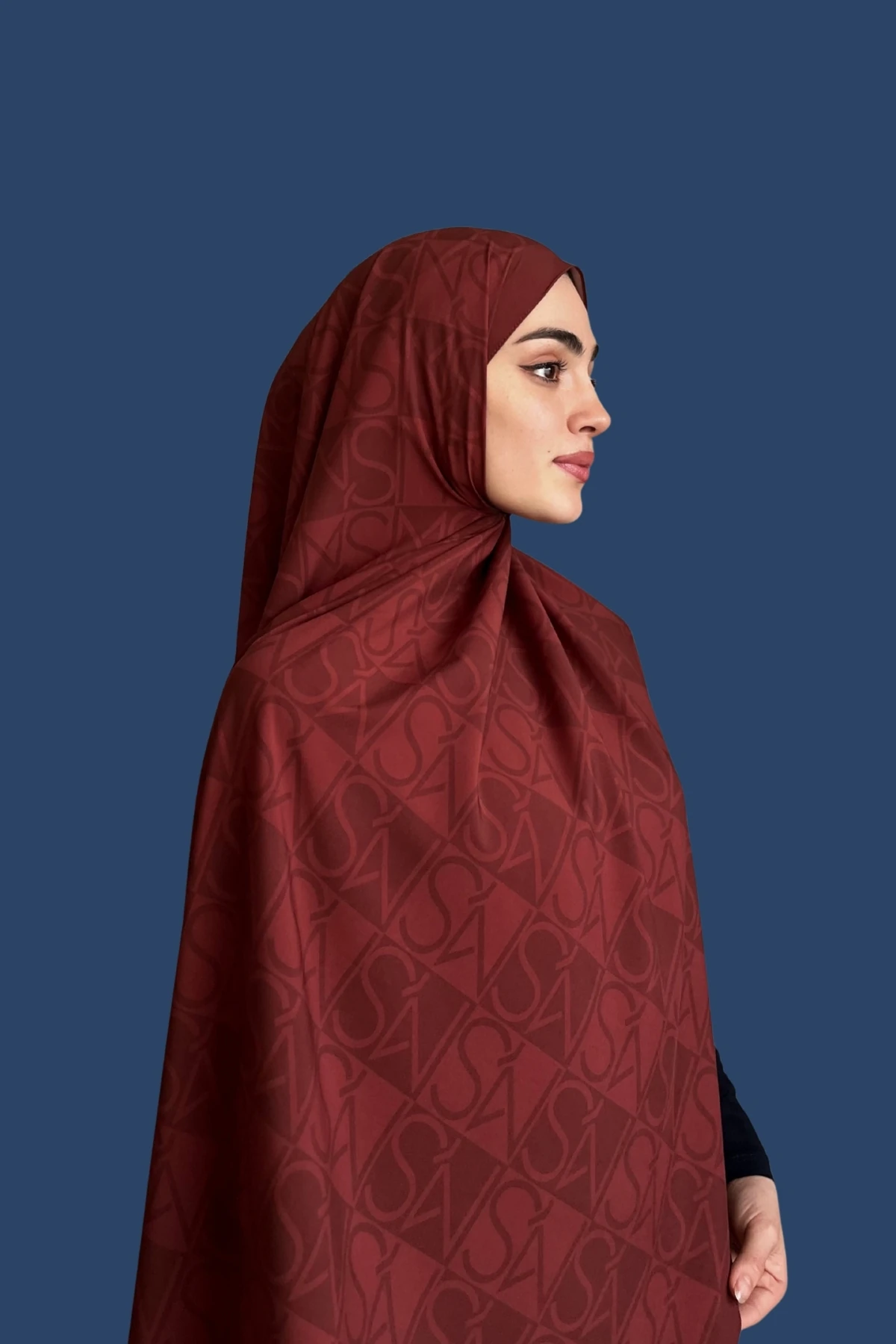 Mns Essential Tokyo Pamuk İpek Şal Bordo