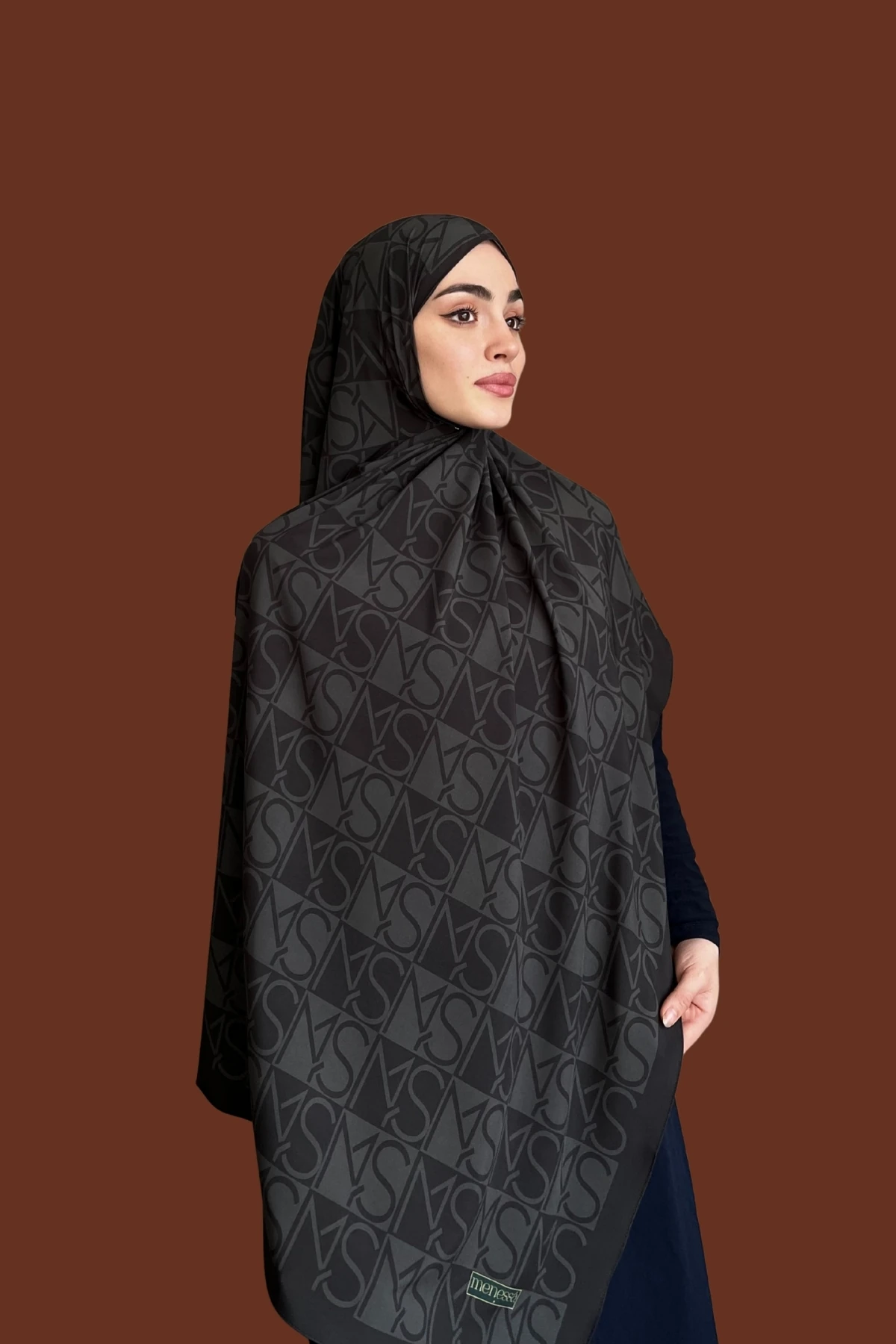 Mns Essential Tokyo Pamuk İpek Şal Siyah